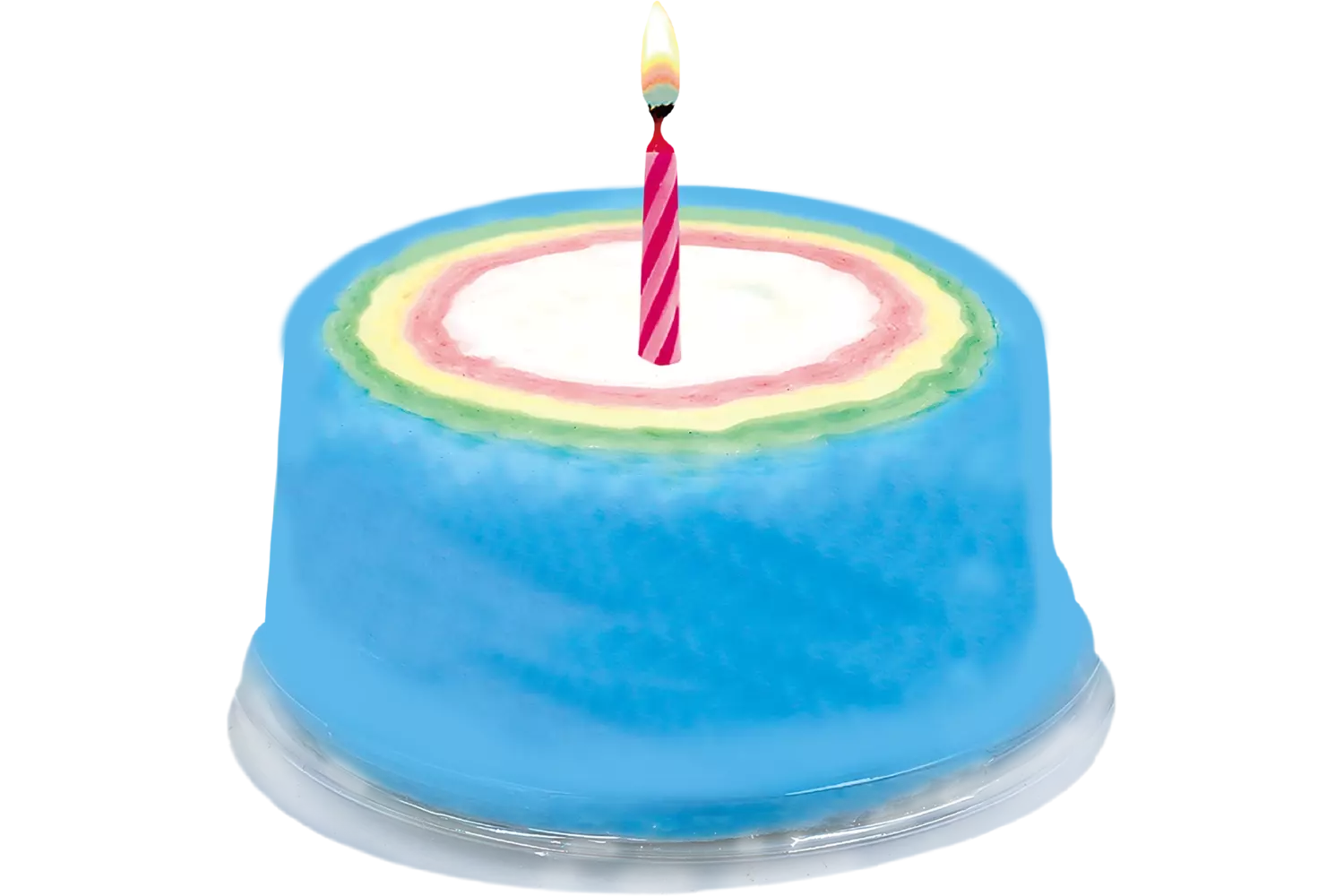 Yum'z Bites - Birthday Cotton Candy Cake with Candle 24x13g