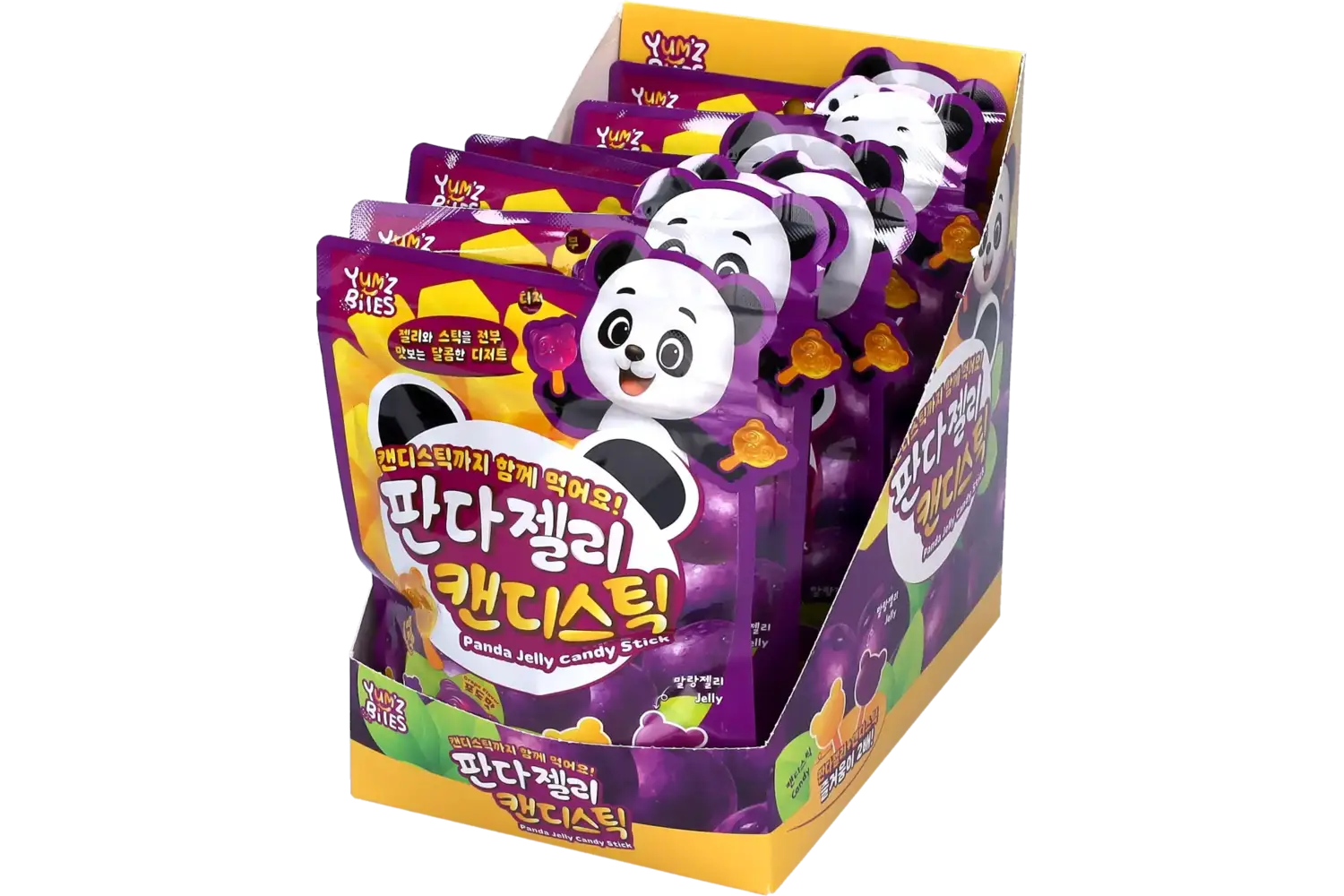 Yum'z Bites - Panda Jelly Candy Stick 7x60g