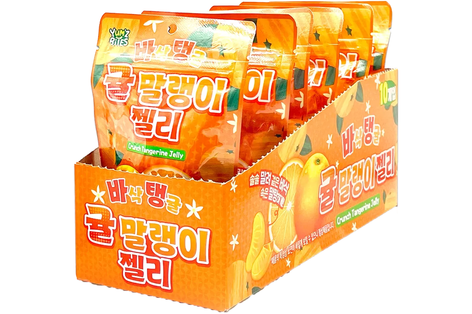 Yum'z Bites - Crunch Tangerine Jelly 10x40g