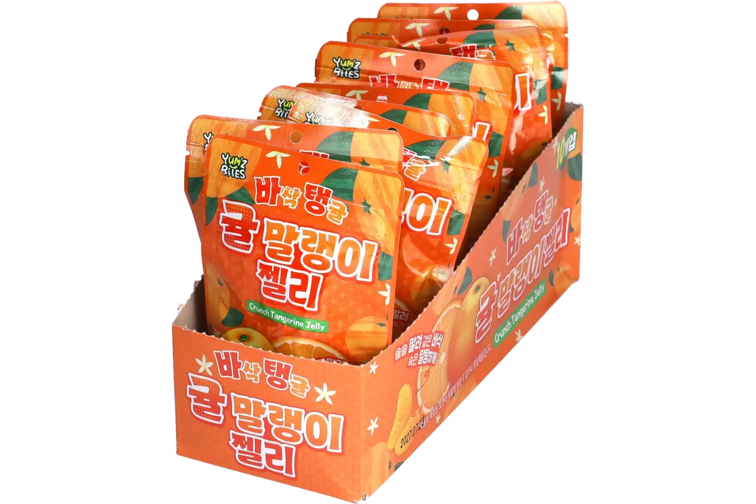 Yum'z Bites - Crunch Tangerine Jelly 10x40g