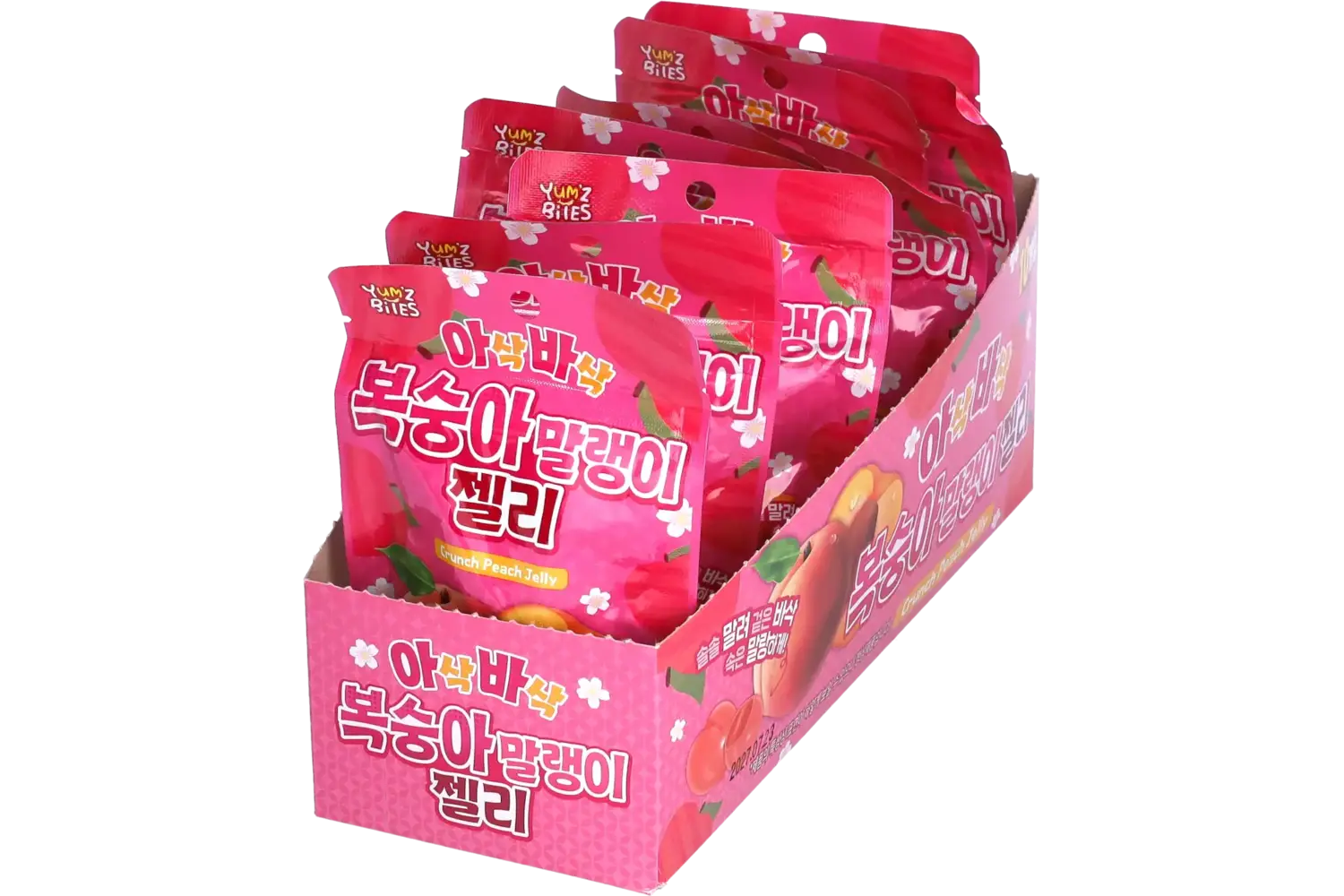 Yum'z Bites - Crunch Peach Jelly 10x40g