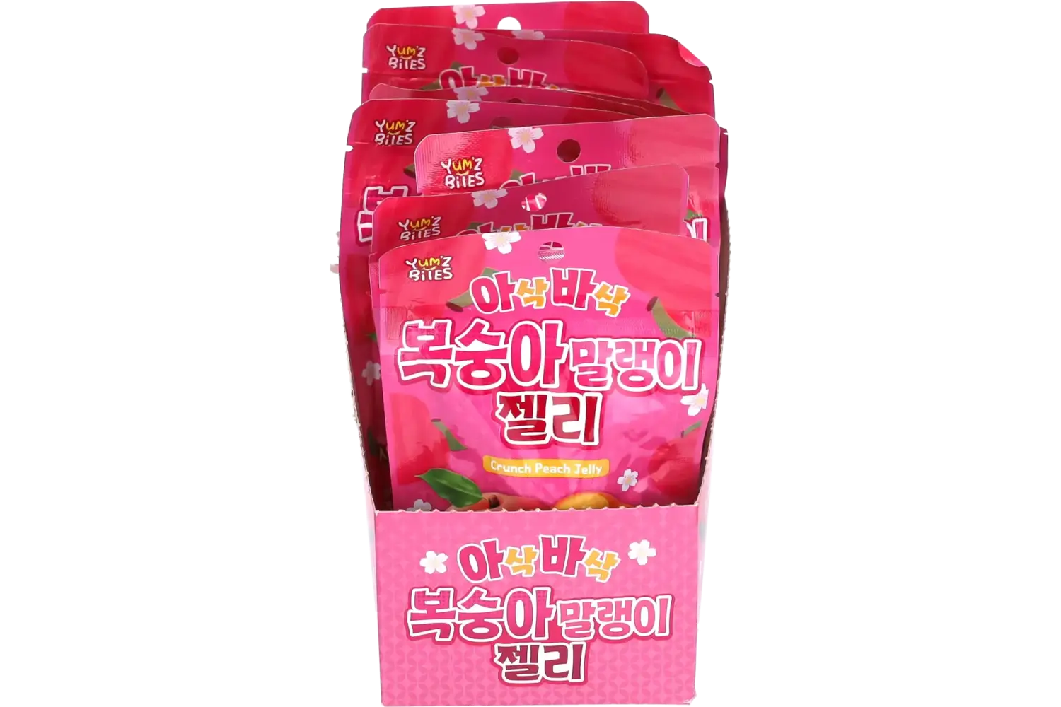 Yum'z Bites - Crunch Peach Jelly 10x40g