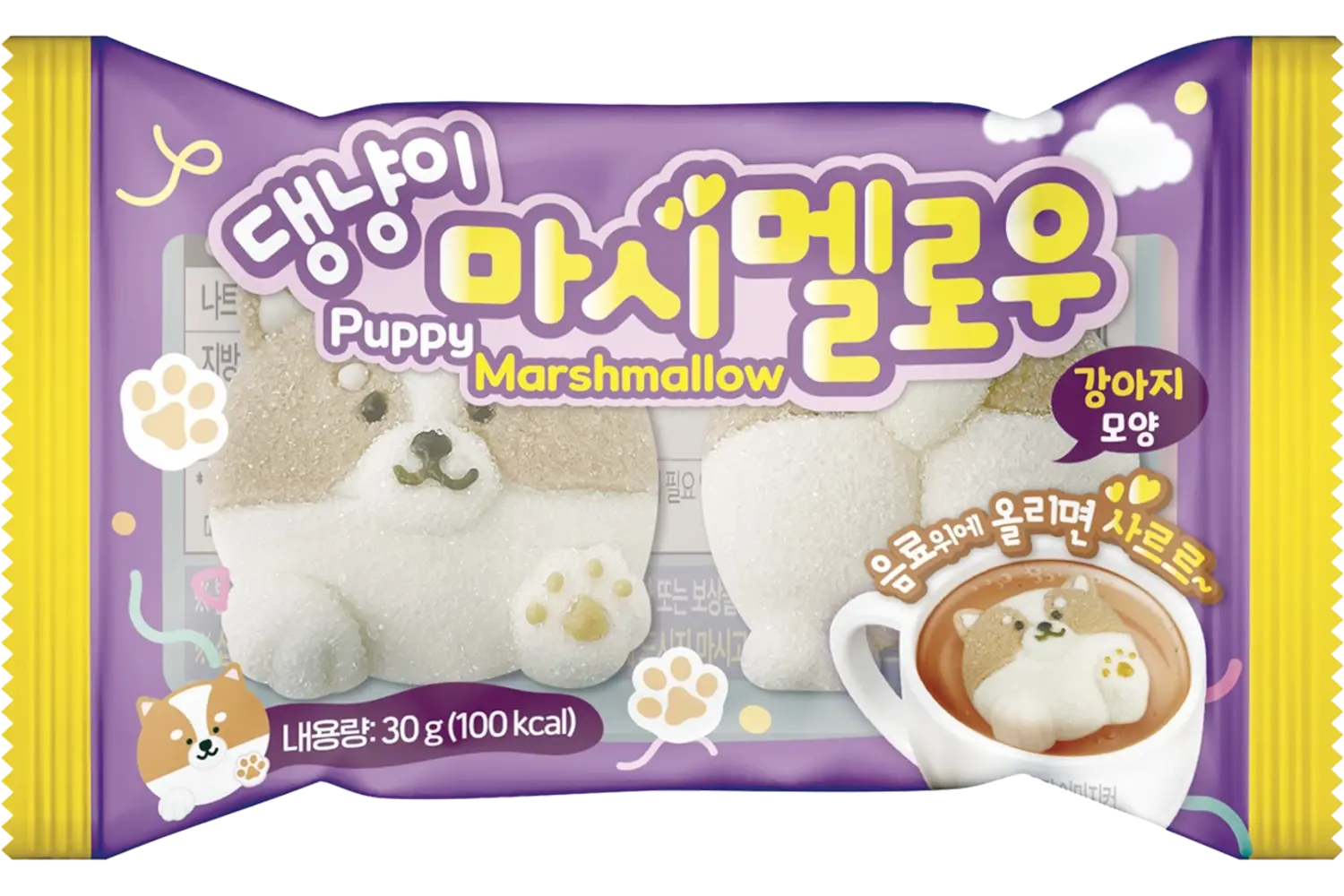 Yum'z Bites - Puppy Marshmallow 6x30g