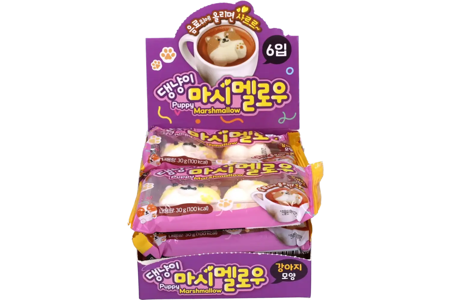 Yum'z Bites - Puppy Marshmallow 6x30g