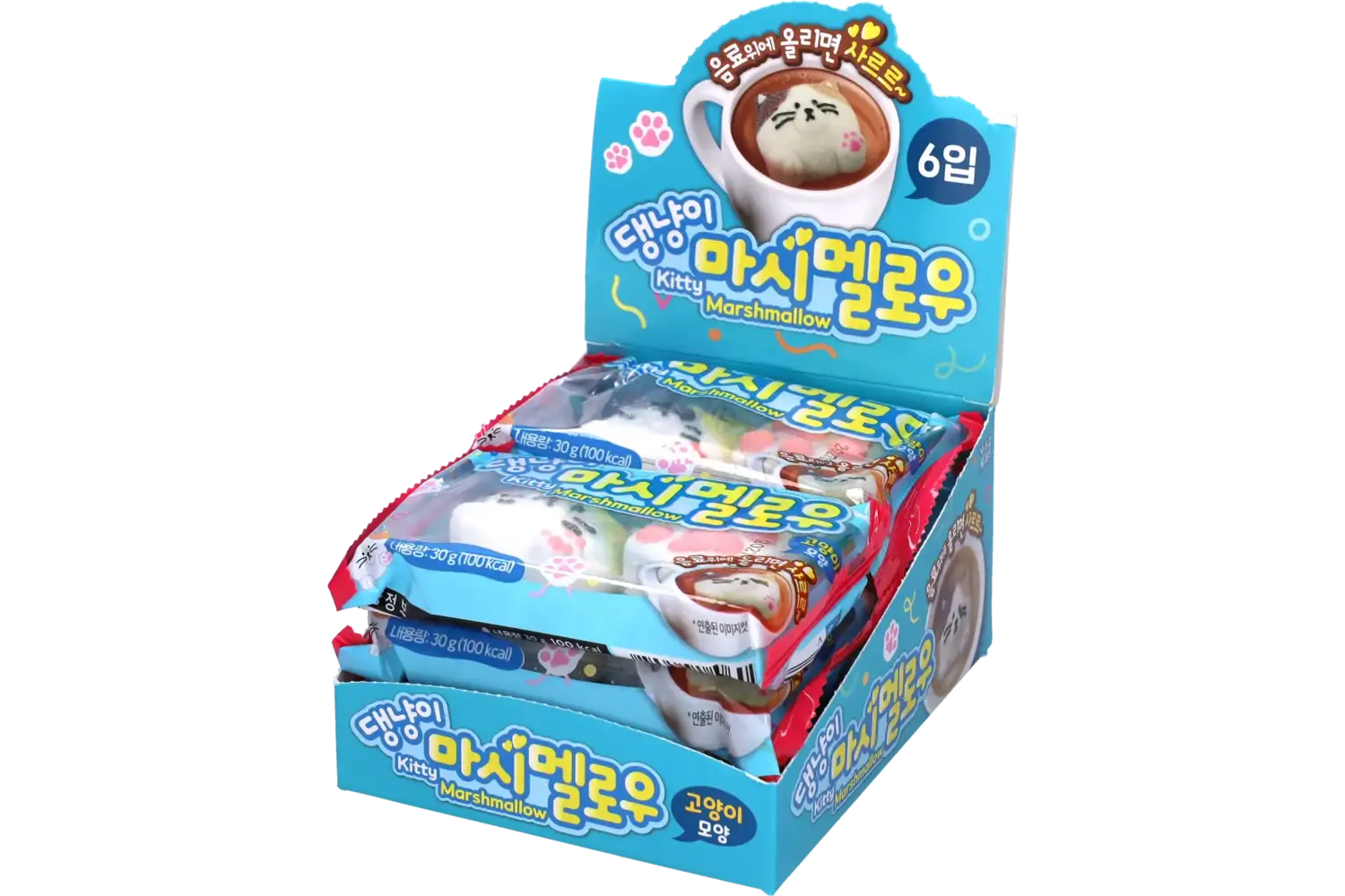 Yum'z Bites - Kitty Marshmallow 6x30g