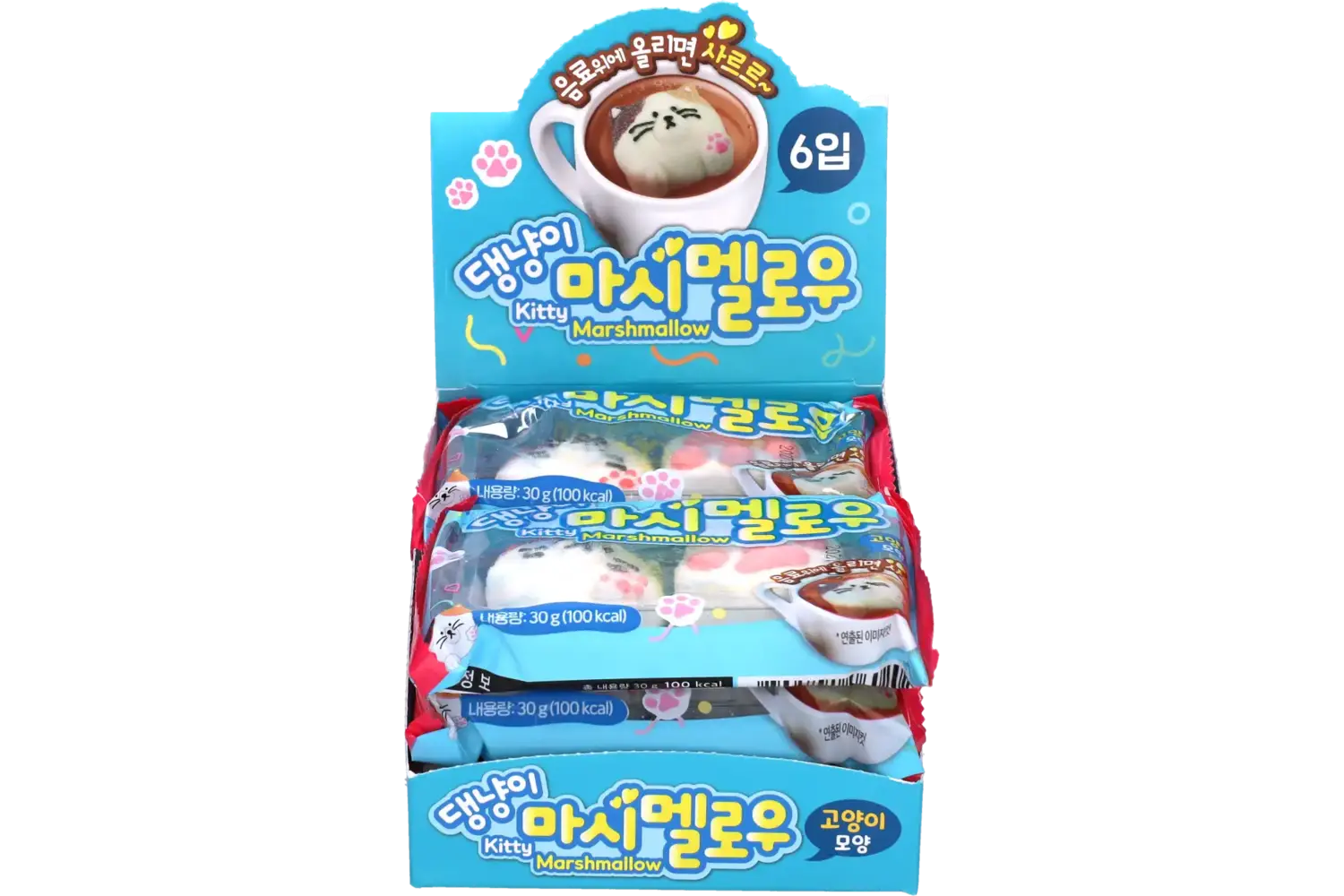 Yum'z Bites - Kitty Marshmallow 6x30g