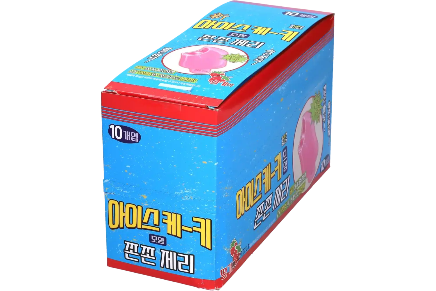 Yum'z Bites  - Ice Bar Shape Strawberry Crunch Jelly 10x40g