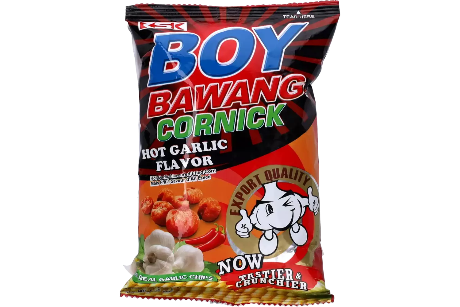 Boy Bawang - Corn Snack Hot Garlic 90g