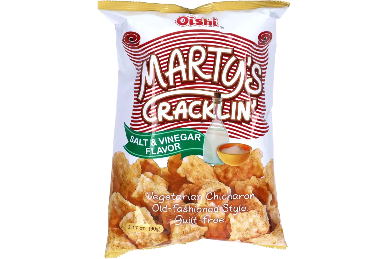 Oishi - Marty's Crackling Chicharron Salt and Vinegar 90g