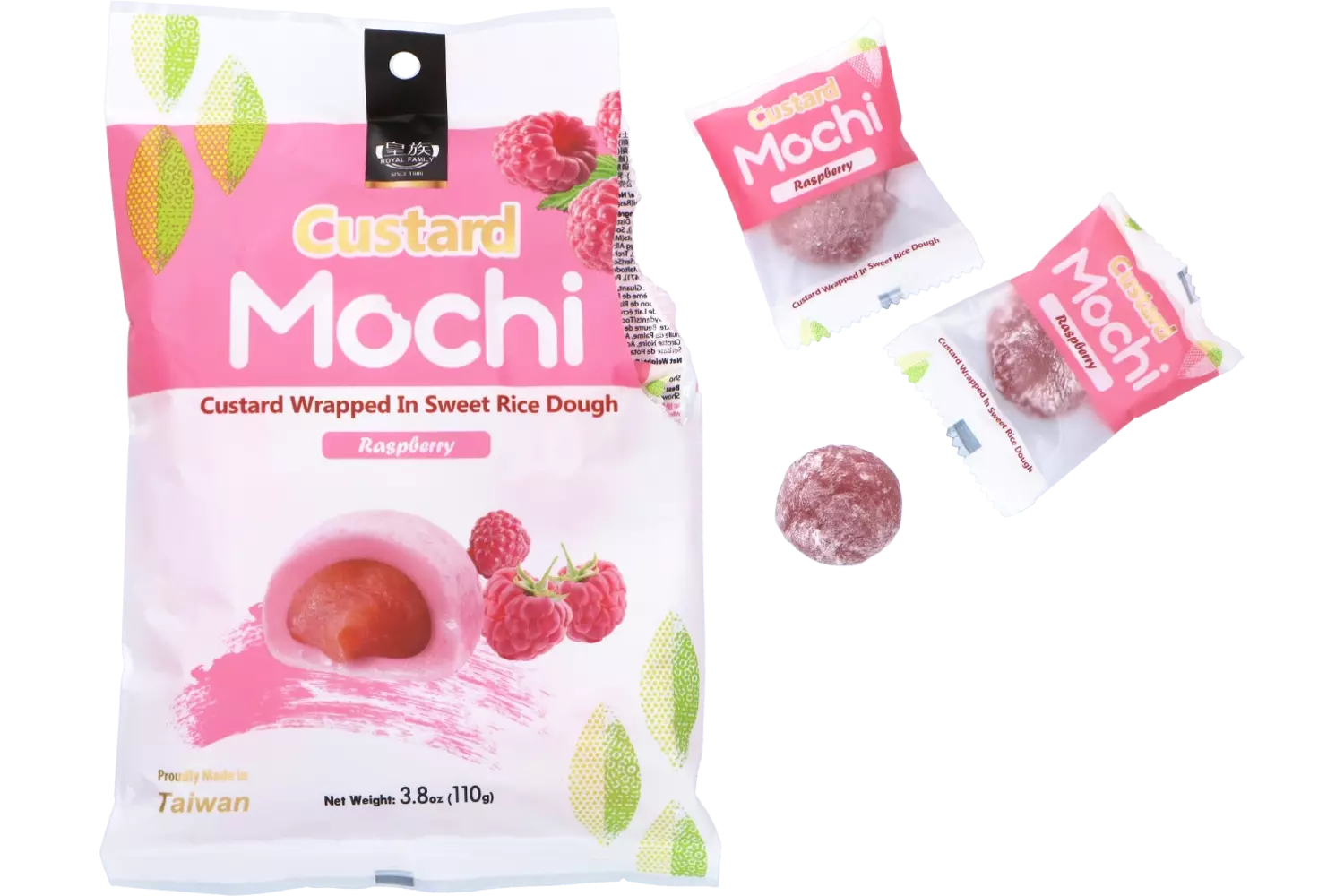 Royal Family - Custard Mochi Raspberry 24x110g