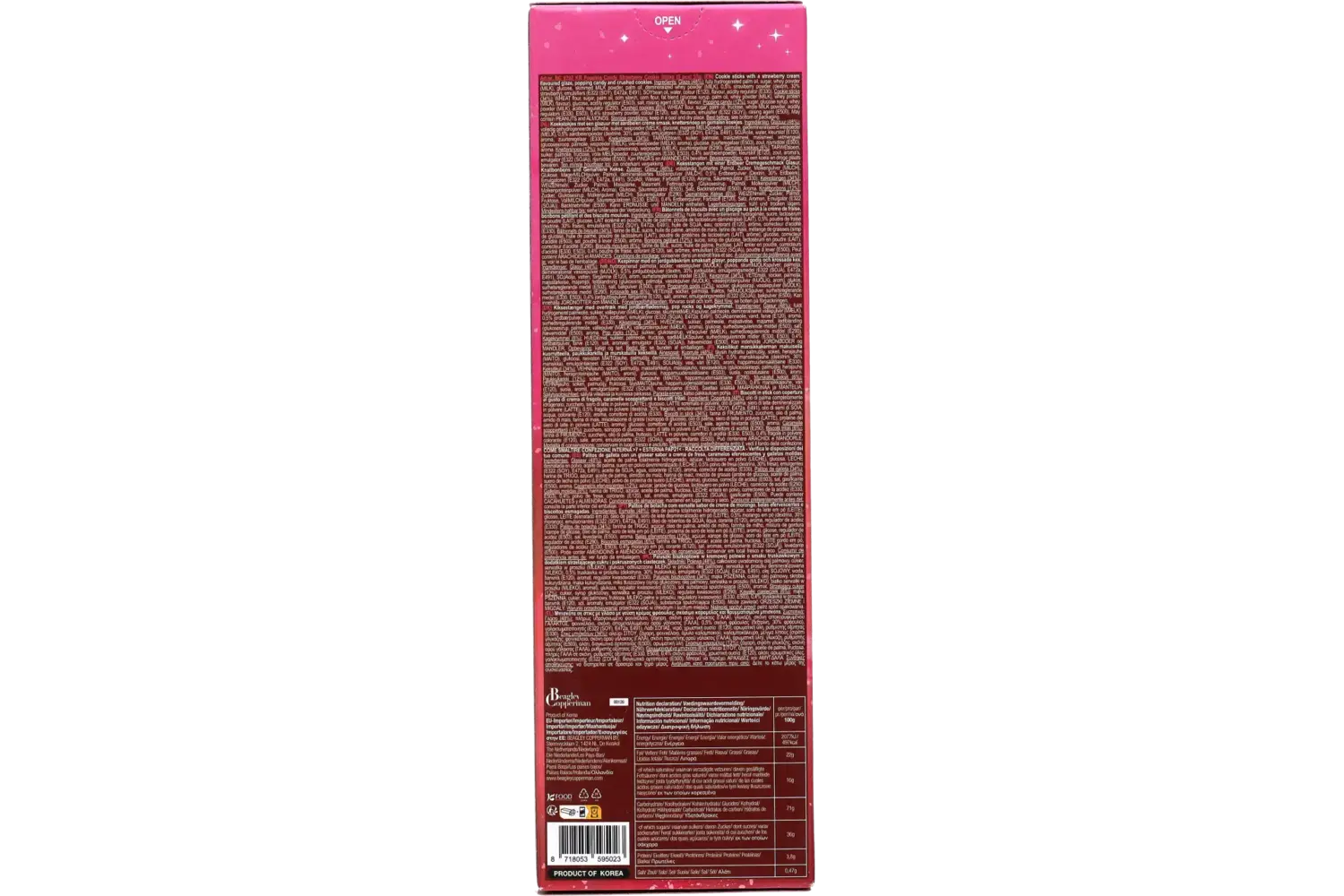 K-STIX - Popping Candy Strawberry Choco Sticks 3x19g