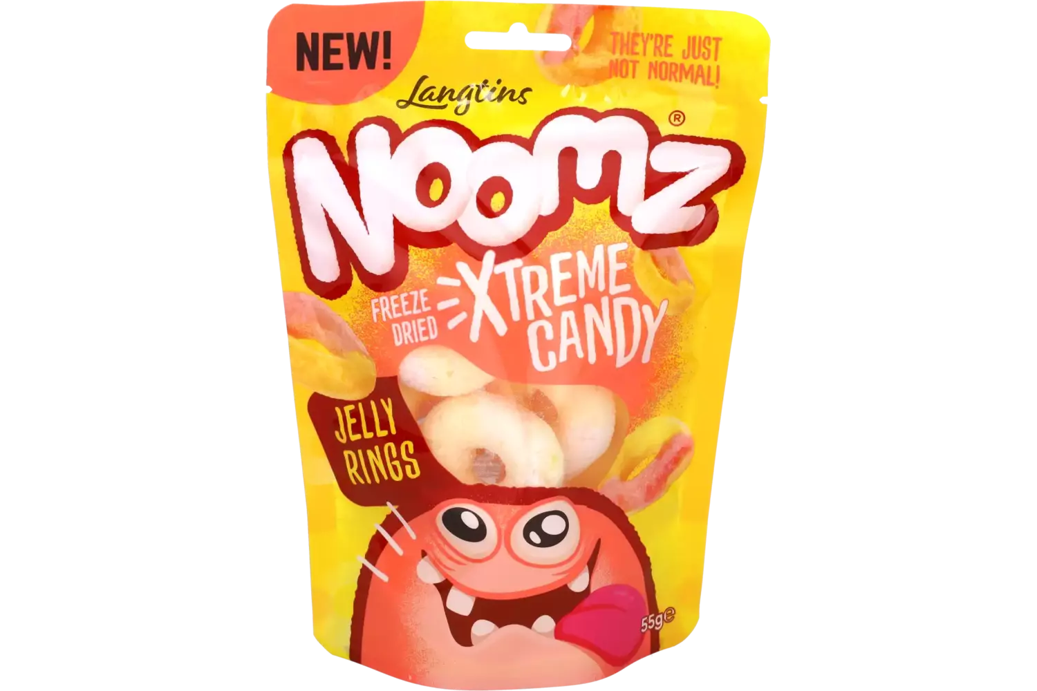 Noomz - Freeze Dried Sweets Jelly Rings Peach 55g