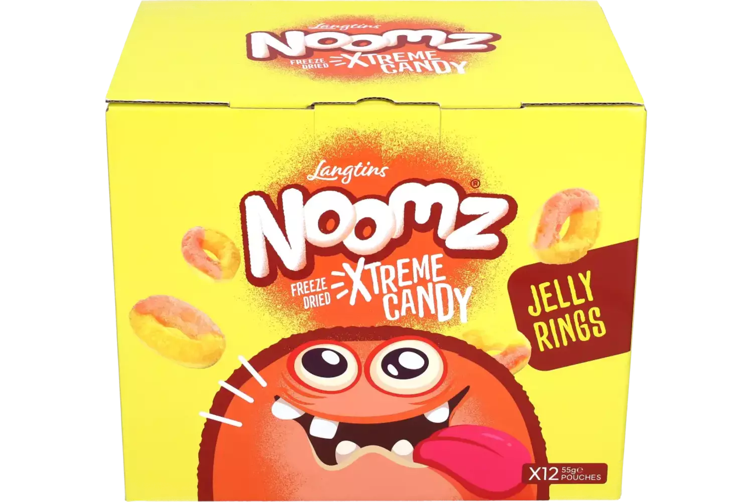 Noomz - Freeze Dried Sweets Jelly Rings Peach 55g