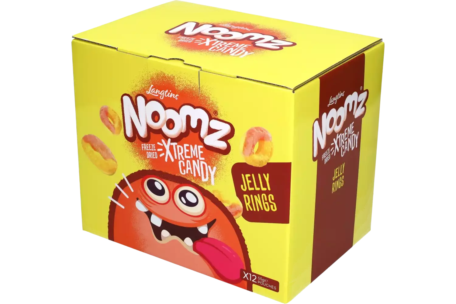 Noomz - Freeze Dried Sweets Jelly Rings Peach 55g