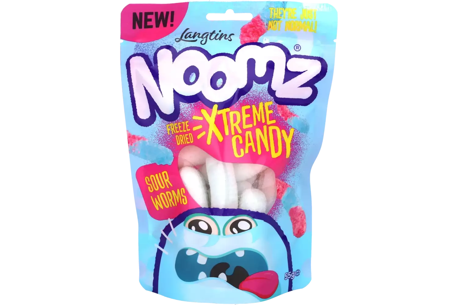 Noomz - Freeze Dried Sweets Sour Worms 55g