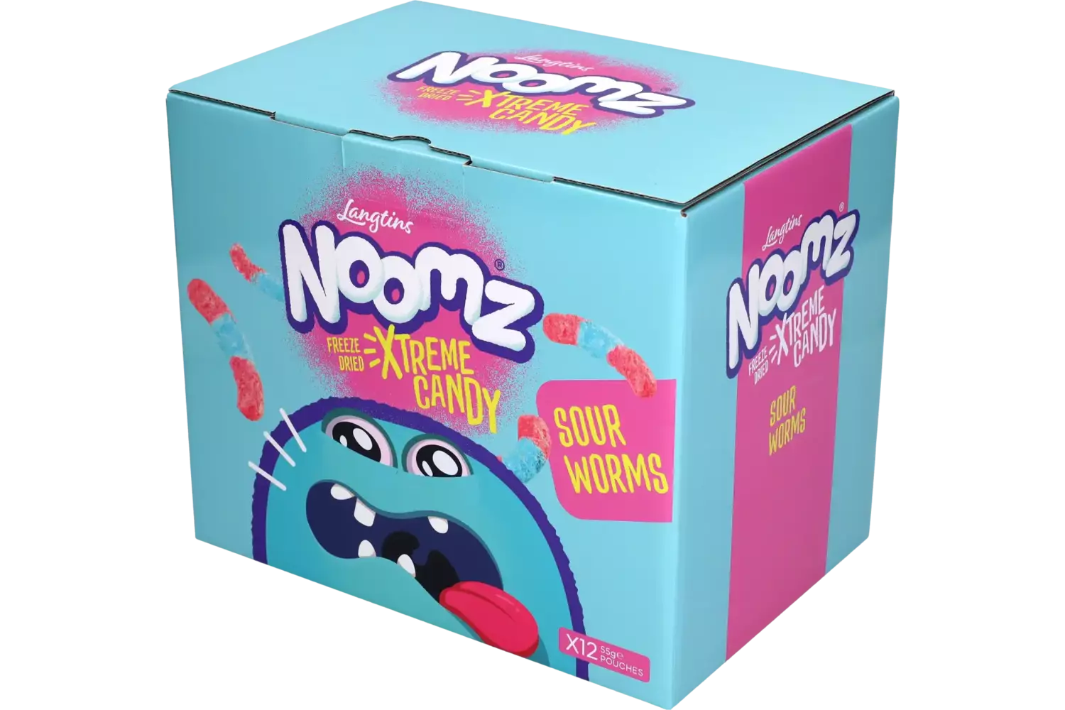 Noomz - Freeze Dried Sweets Sour Worms 55g