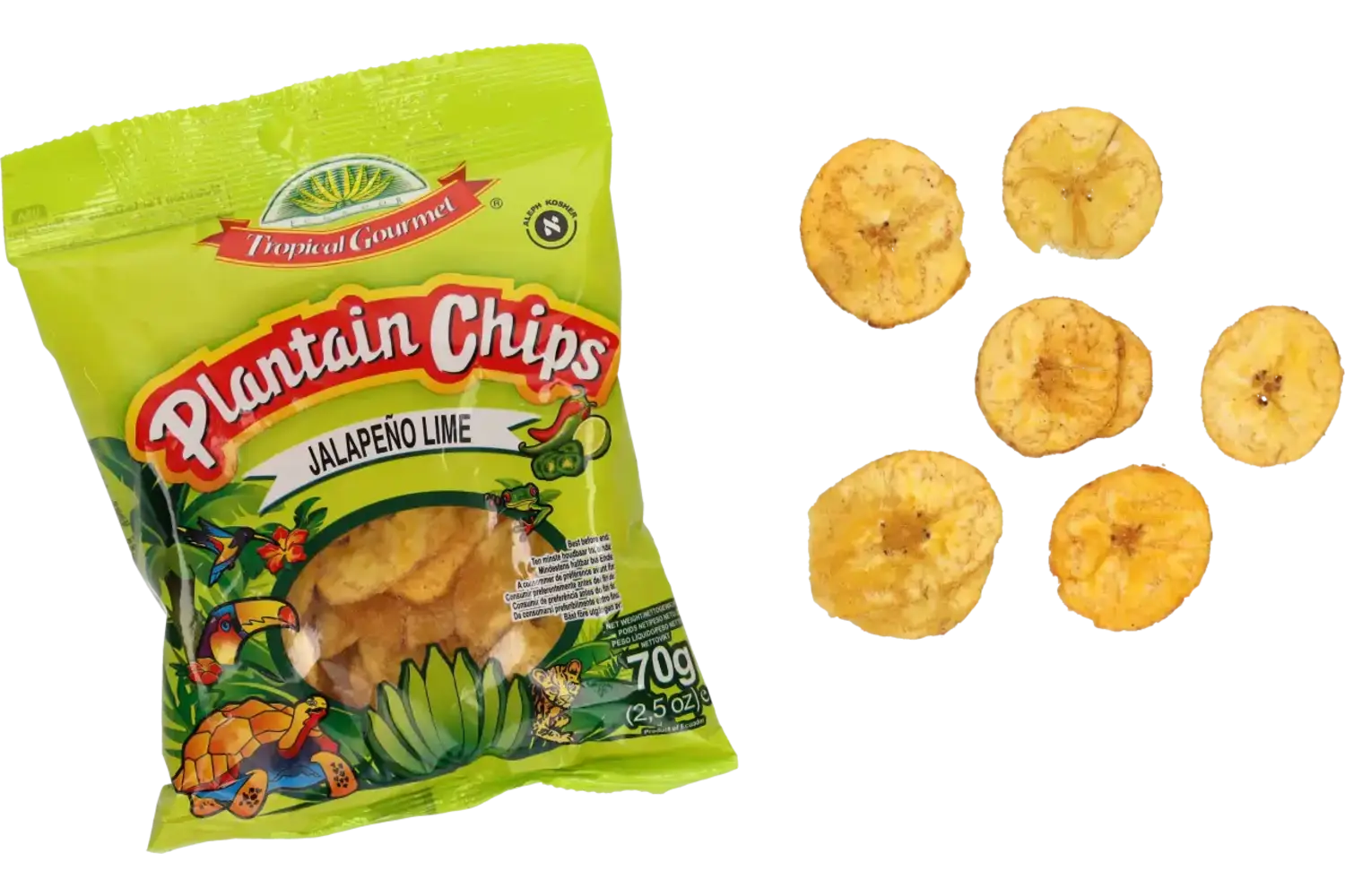 Tropical Gourmet - Plantain Chips Jalapeño Lime 70g