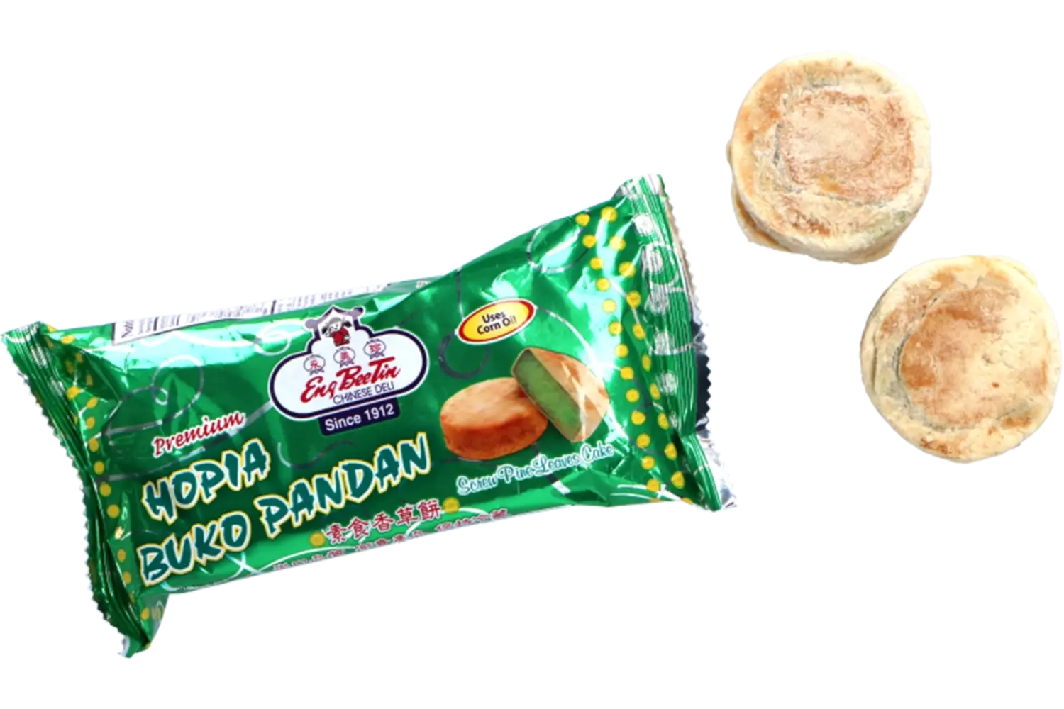 Eng Bee Tin - Hopia Pandan Pine Leaf Cake 150g