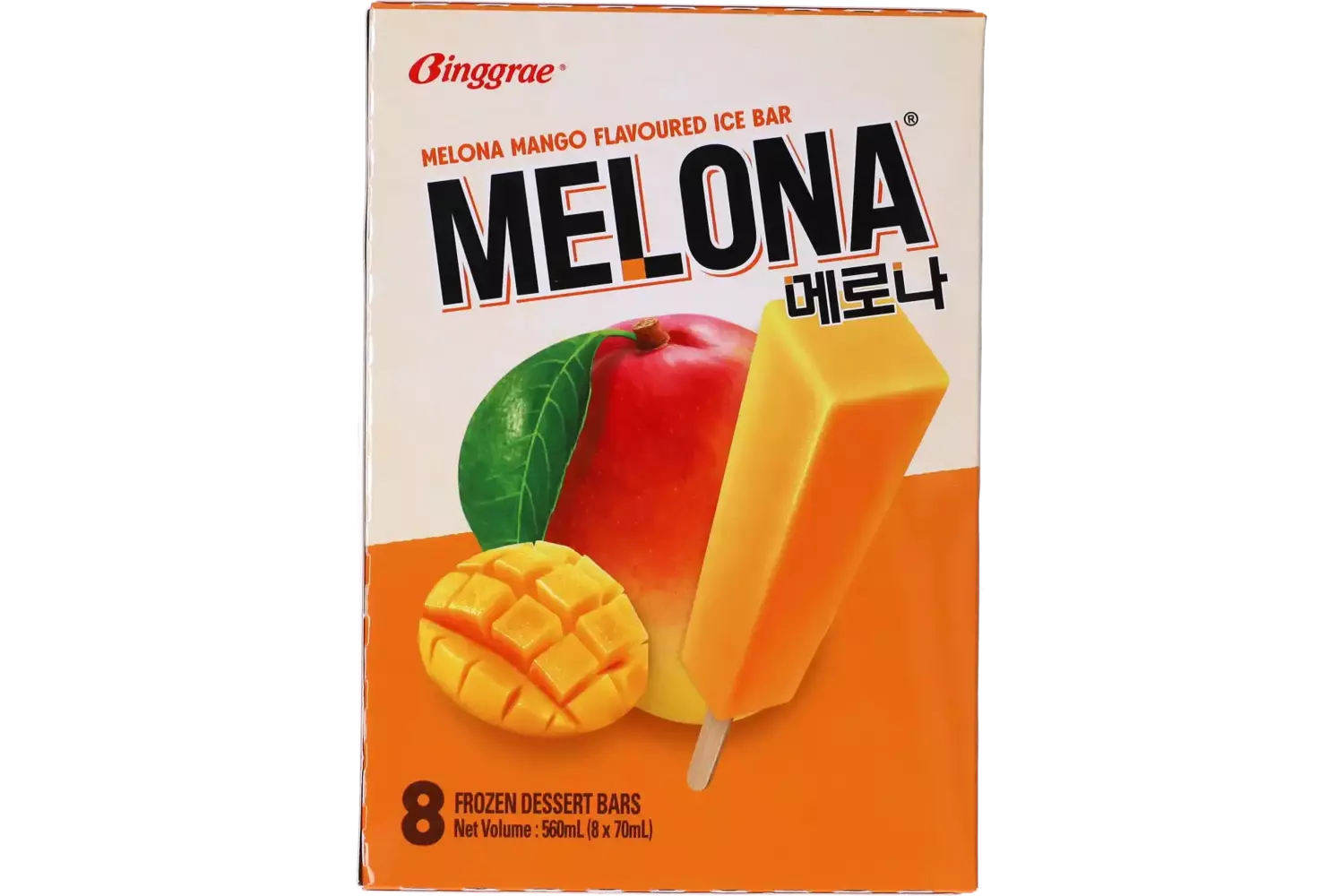 Melona - Ice Bar Mango 8x70ml
