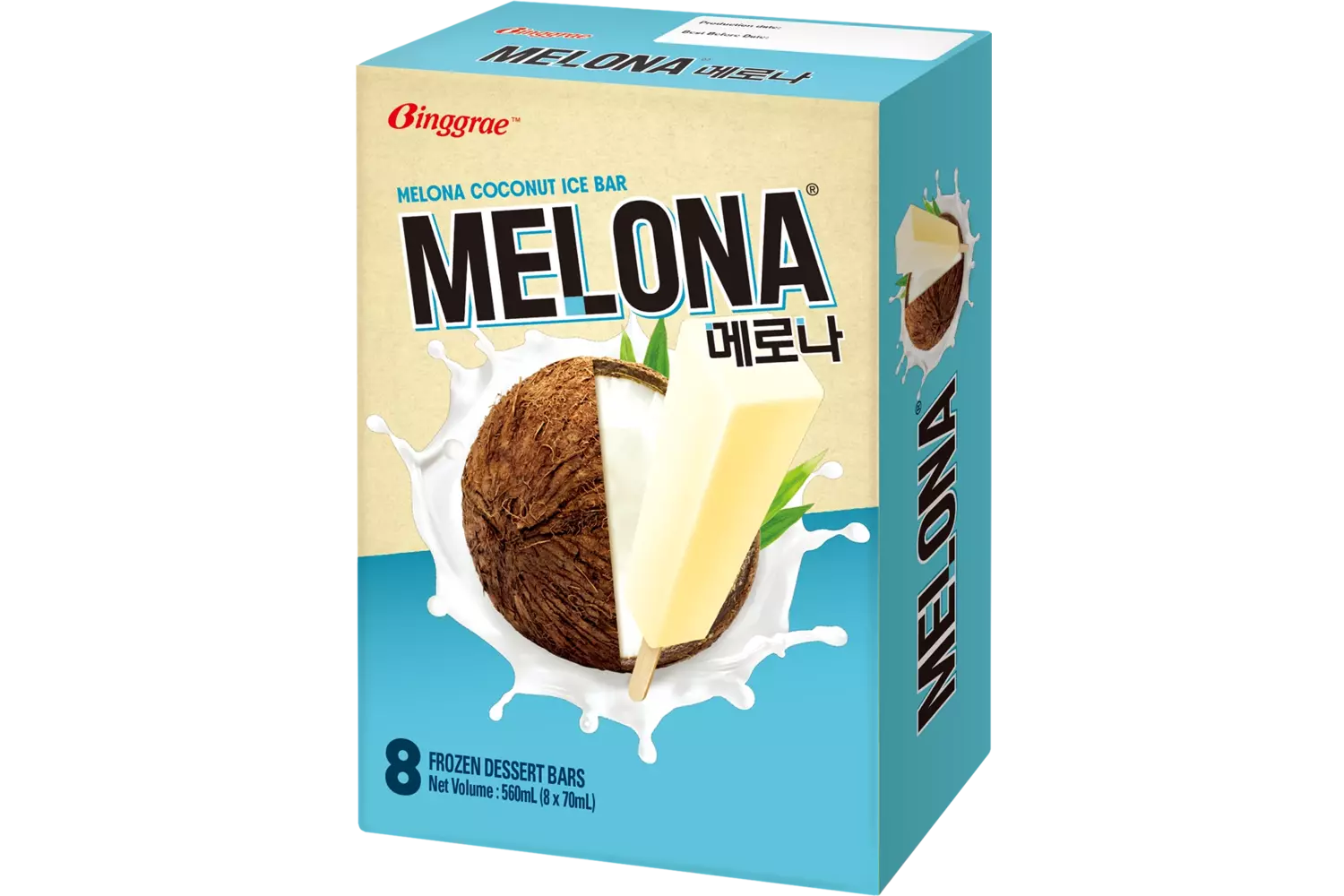 Melona - Ice Bar Coconut 8x70ml