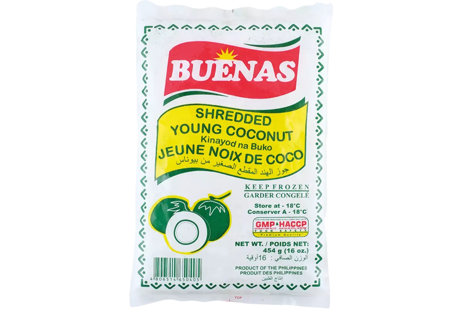 Buenas - Shredded Young Coconut 454g