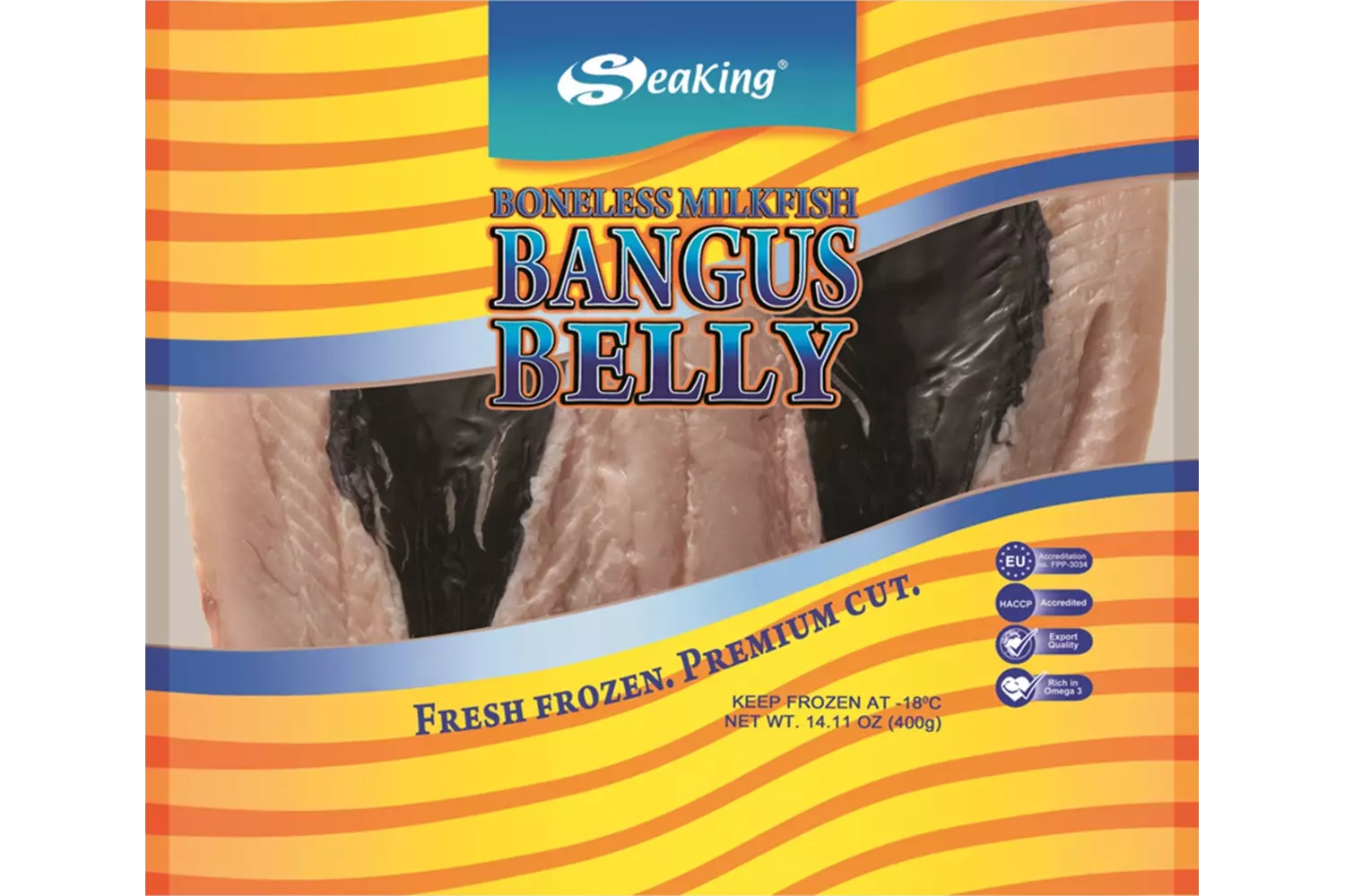 Seaking - Boneless Milkfish Bangus Belly 400g