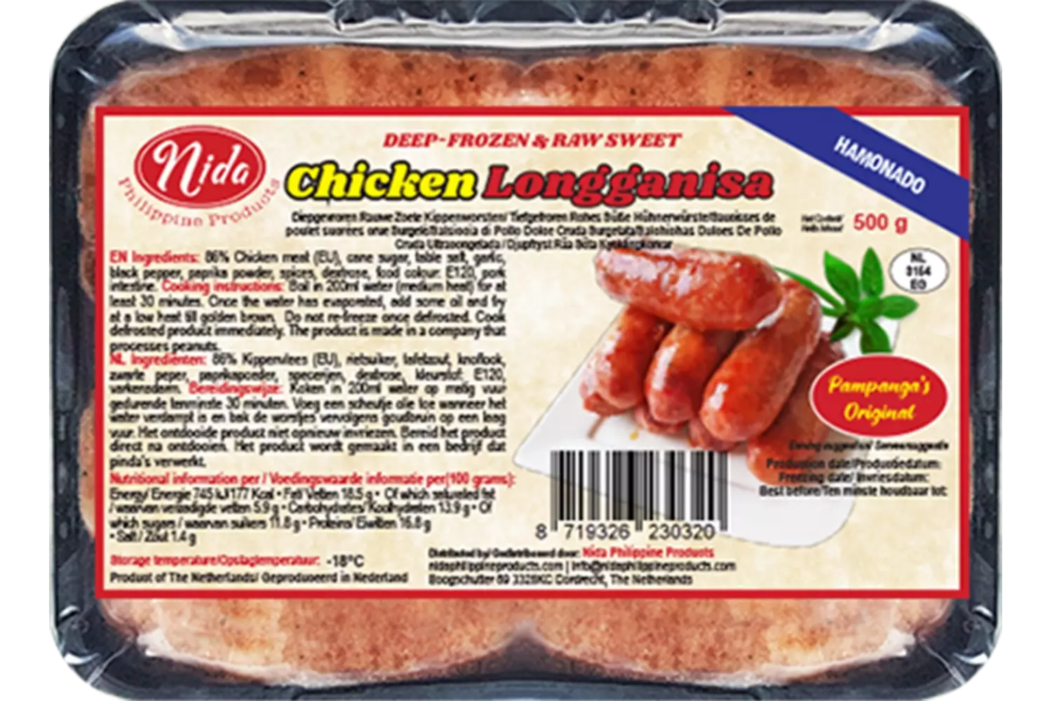 Nida - Longganise Chicken Sweet 500g