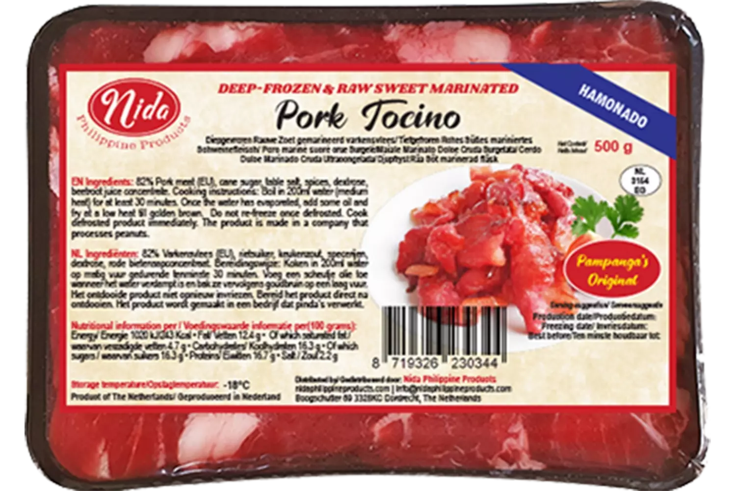 Nida - Tocino Pork 500g