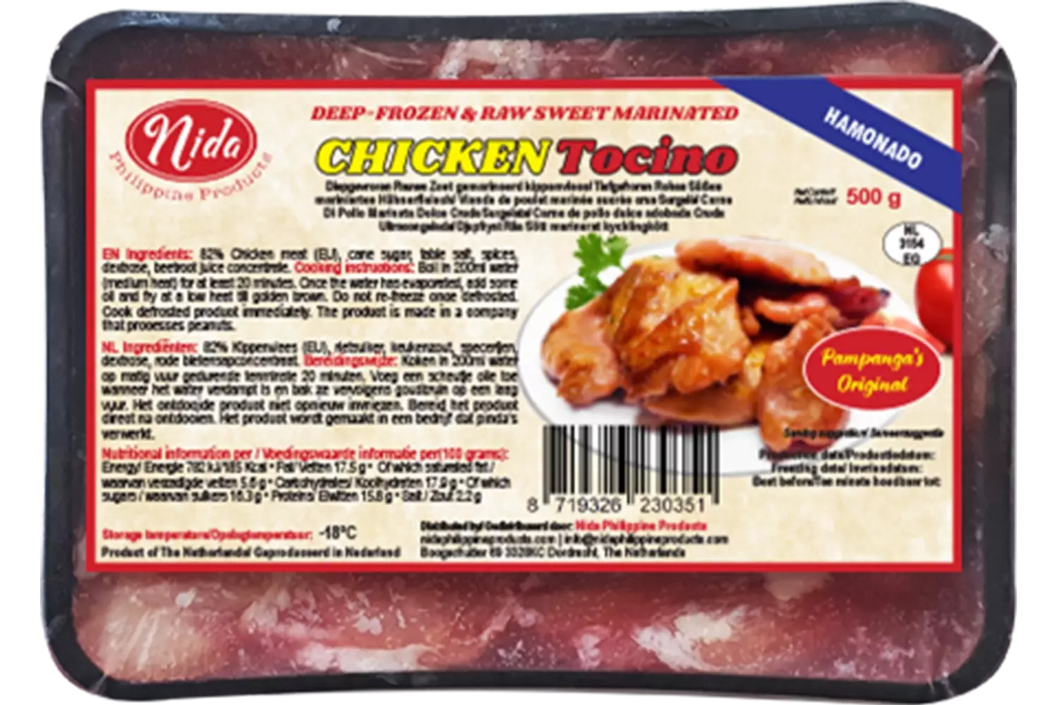 Nida - Tocino Chicken 500g