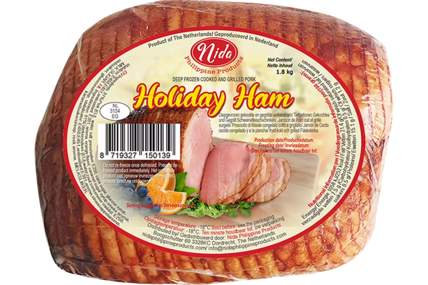 Nida - Holiday Ham 2kg