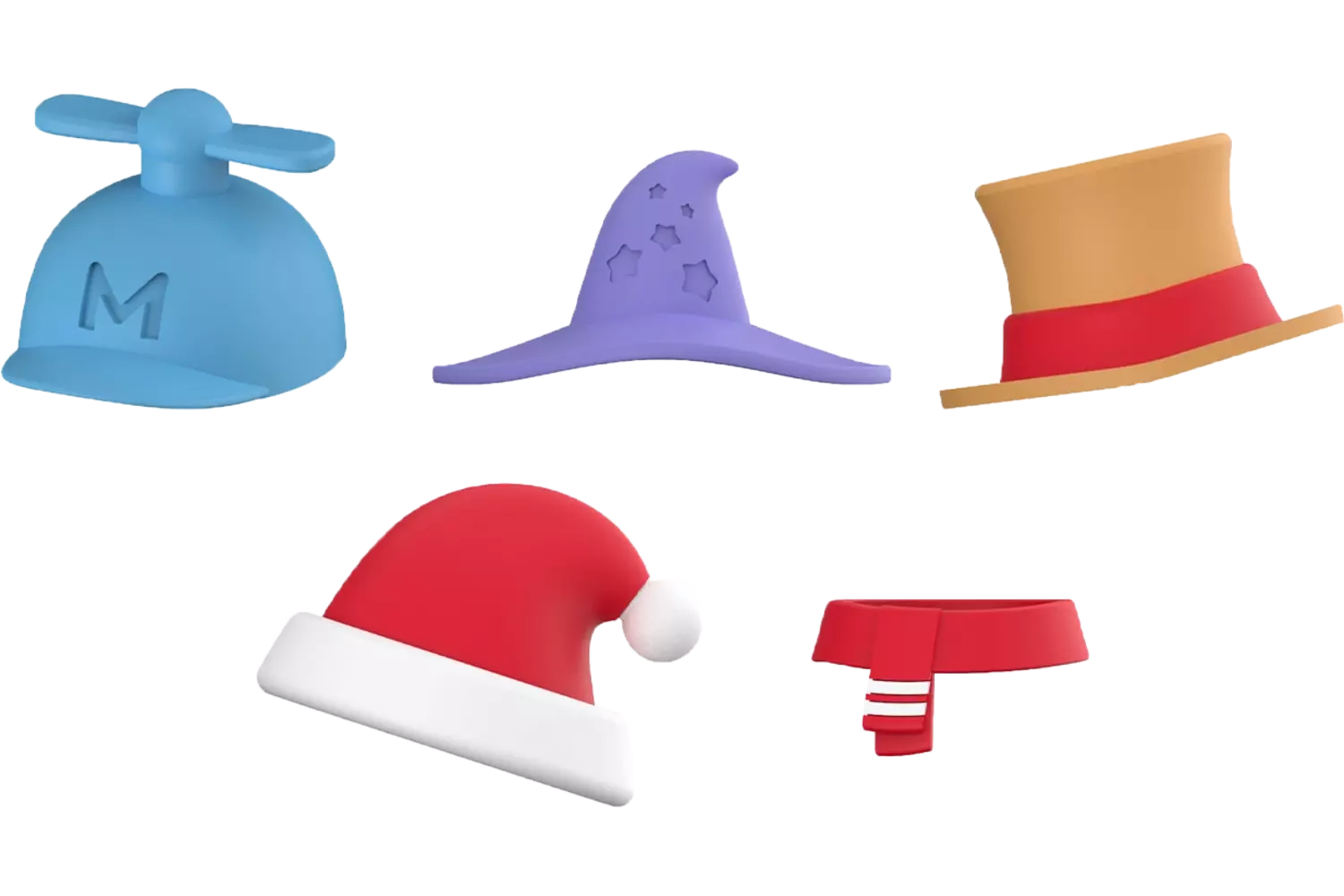 Mega Ten - Toothbrush Bespoke Caps and Scarf 5pcs