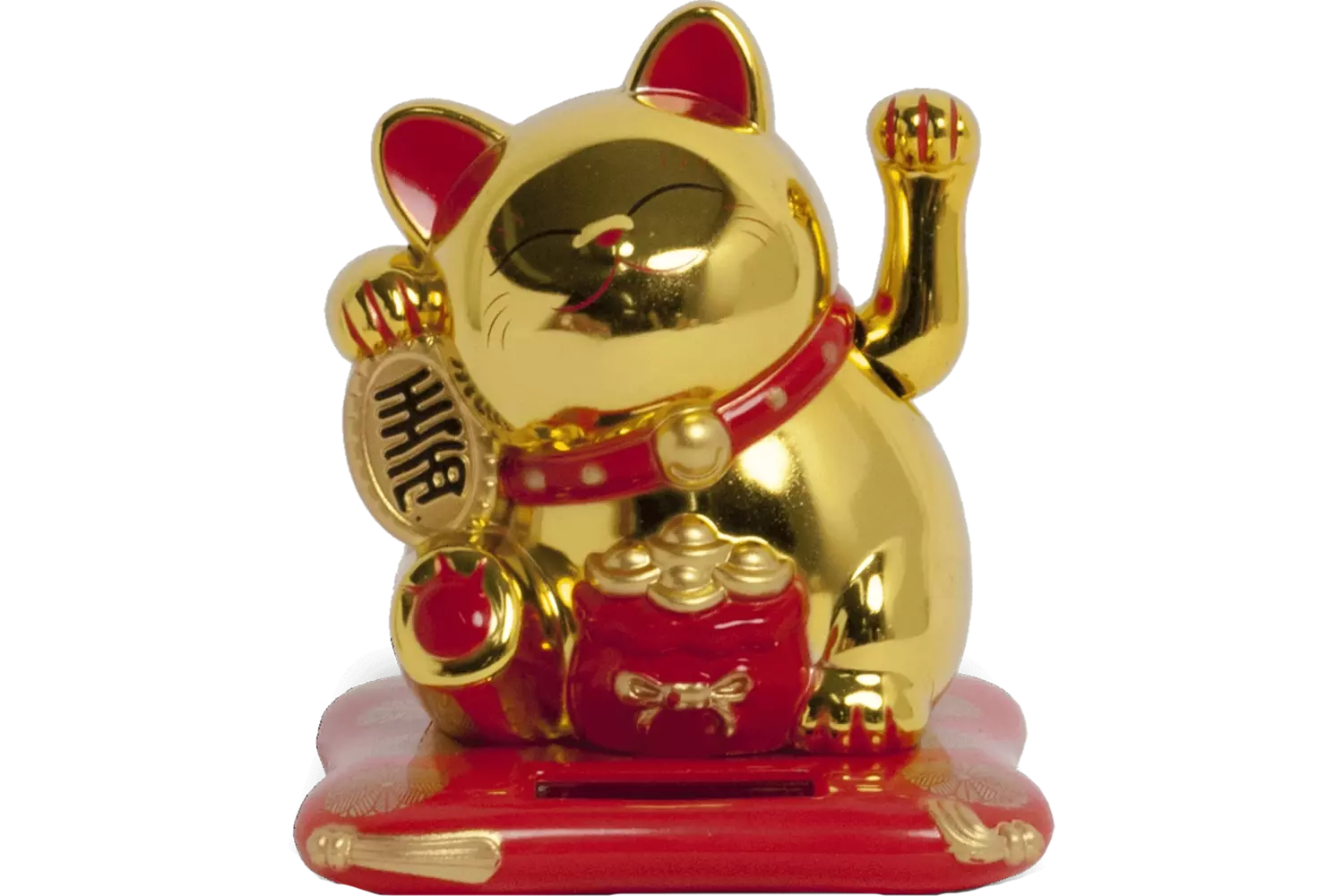 Lucky Cat - Gold Solar 10.5cm