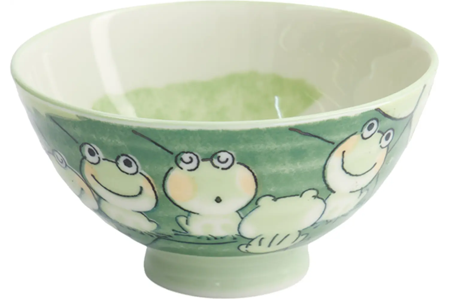 Tokyo Design Studio - Kawaii Rice Bowl Frog Green 11.4x6.2cm 300ml