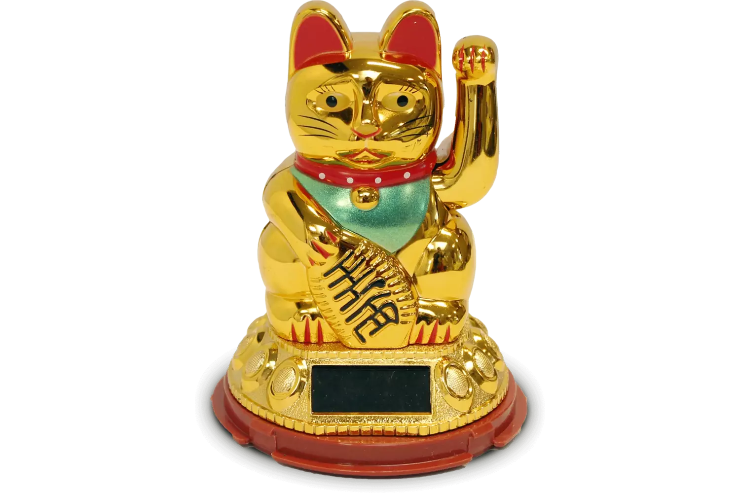 Lucky Cat - Gold Solar 12cm