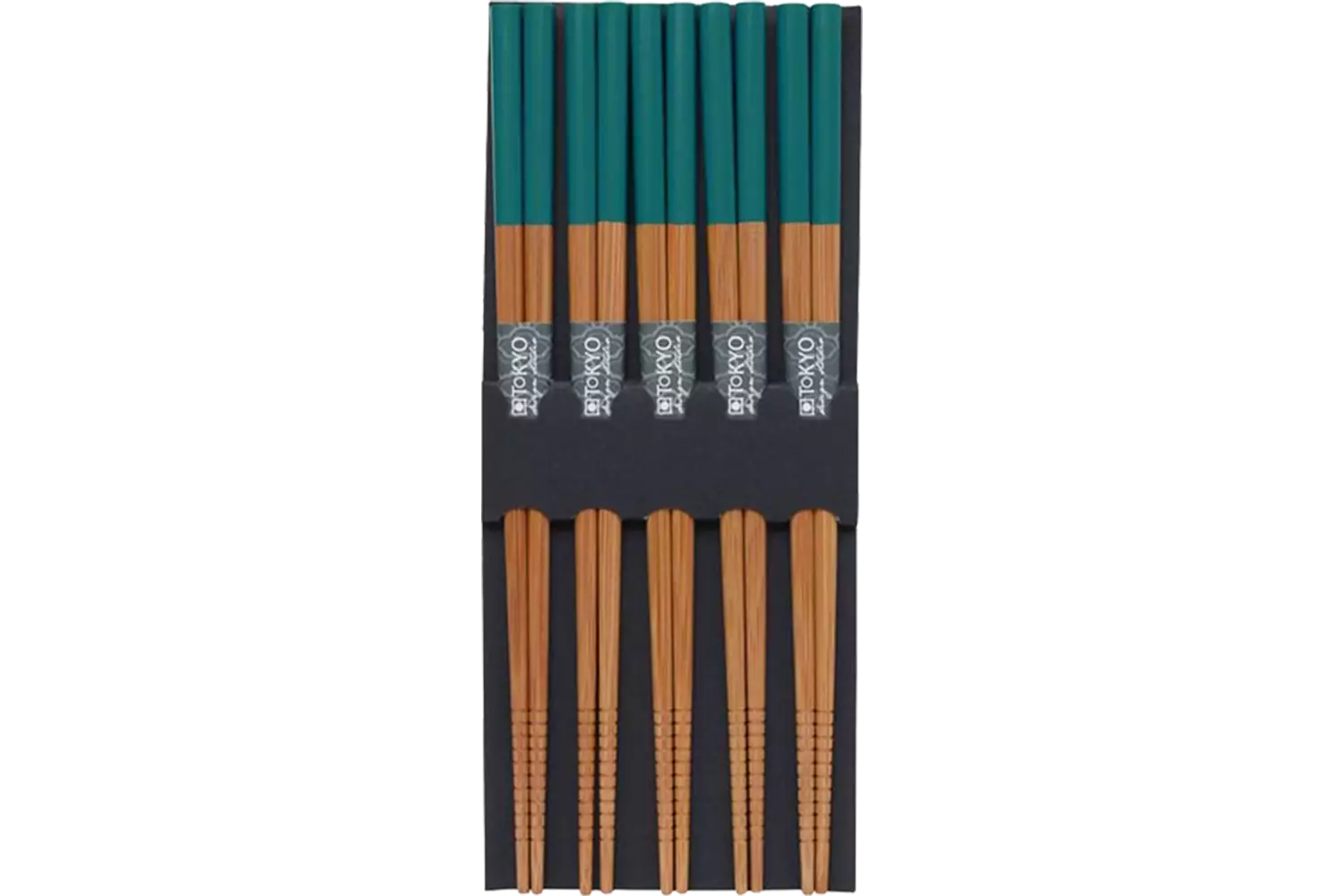 Tokyo Design Studio - Chopsticks Bamboo Petrol 5 pair