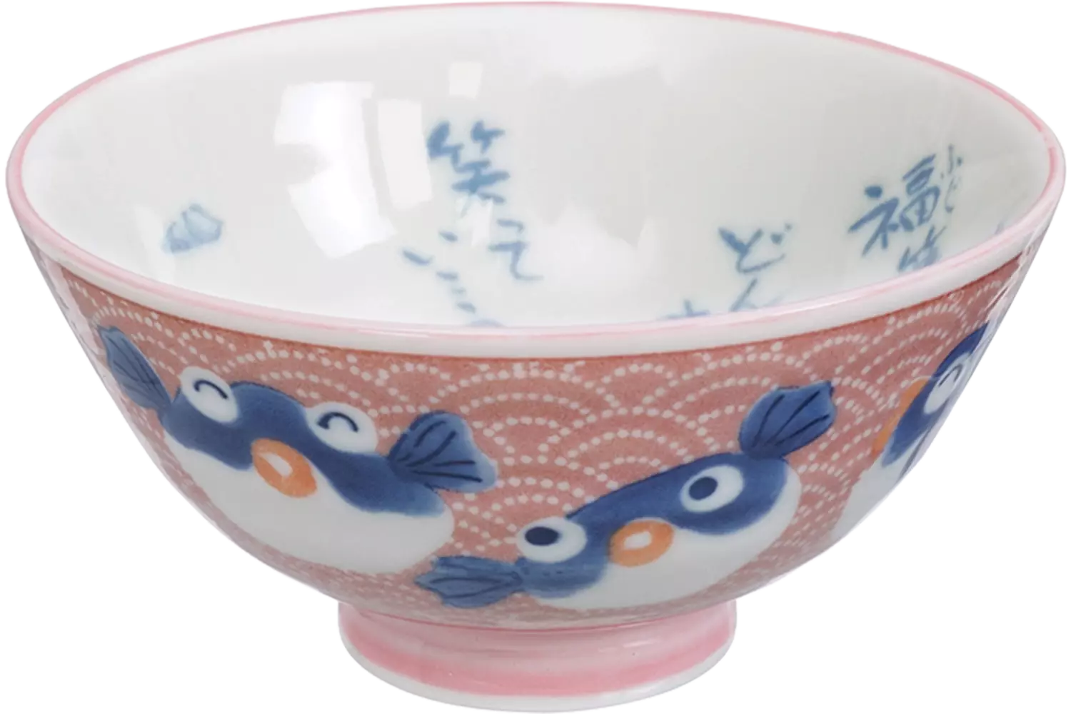 Tokyo Design Studio - Kawaii Bowl Fish Pink 300ml