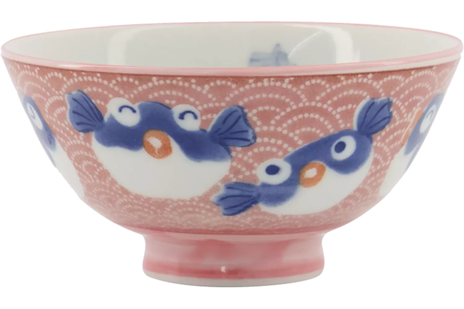 Tokyo Design Studio - Kawaii Bowl Fish Pink 300ml