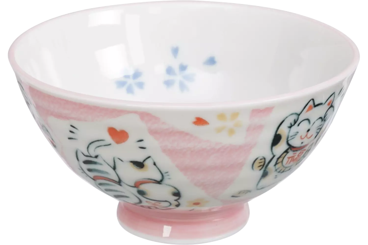 Tokyo Design Studio - Kawaii Bowl Lucky Cat Pink 300ml