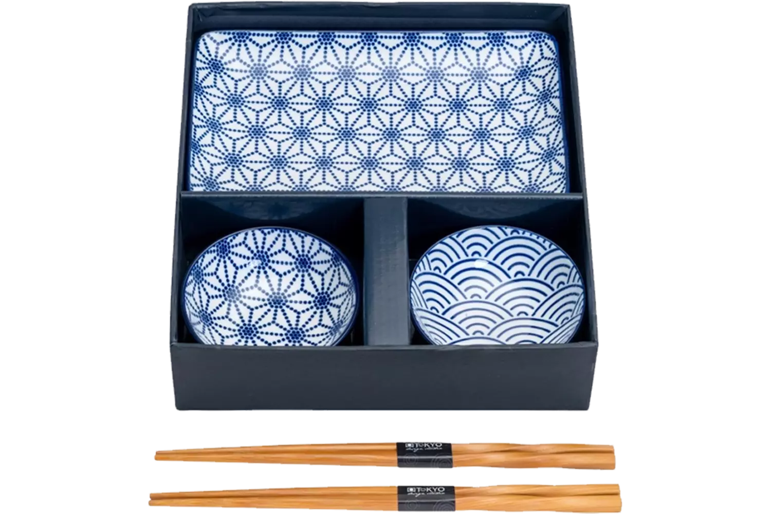 Tokyo Design Studio - Sushi Plate Giftset Nippon Blue