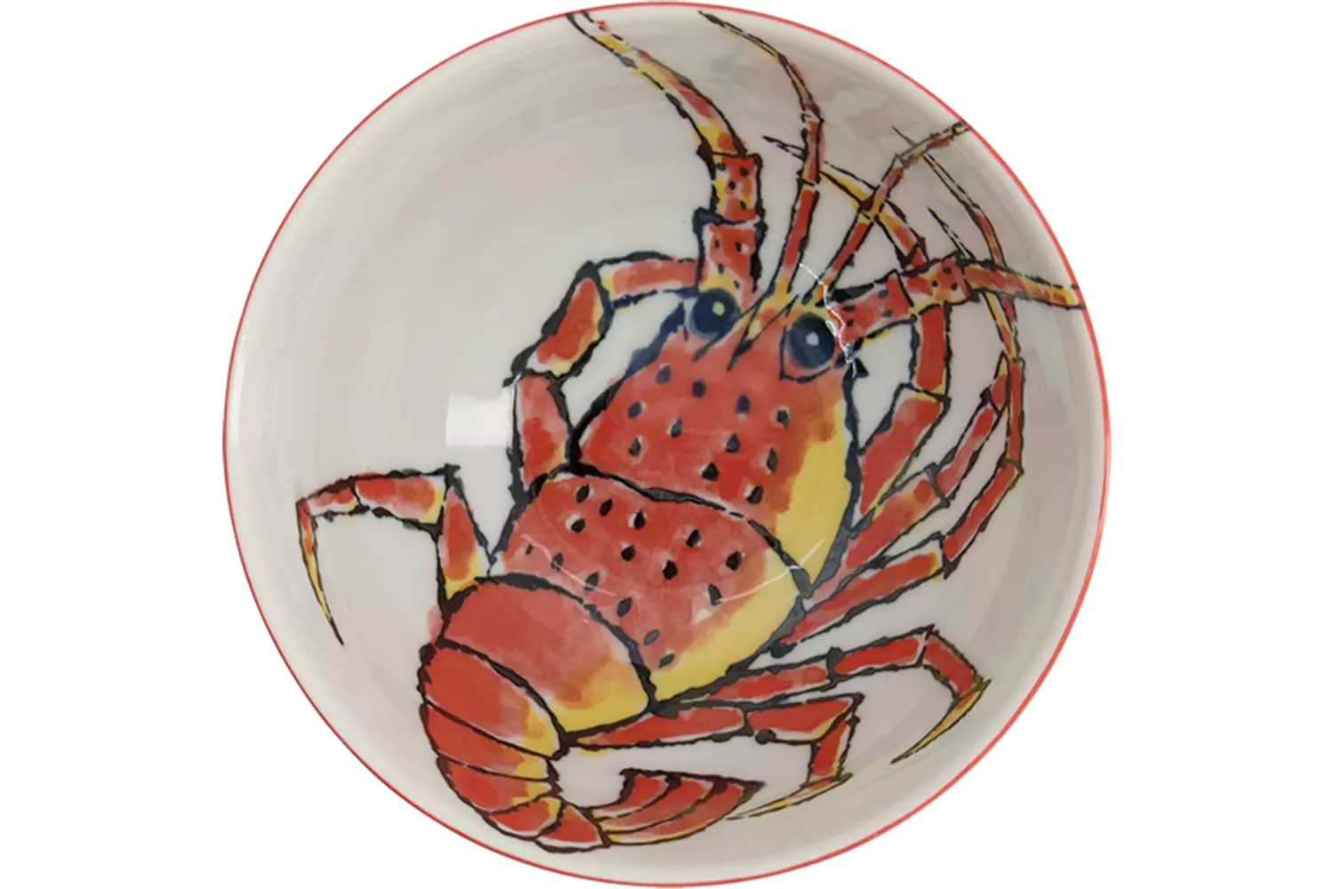 Tokyo Design Studio - Bowl Seafood Ebi Red 500ml