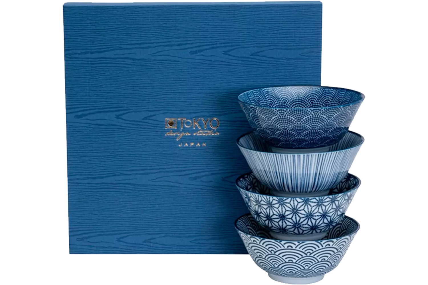 Tokyo Design Studio - Bowl Giftset Tayo Nippon Blue 500ml