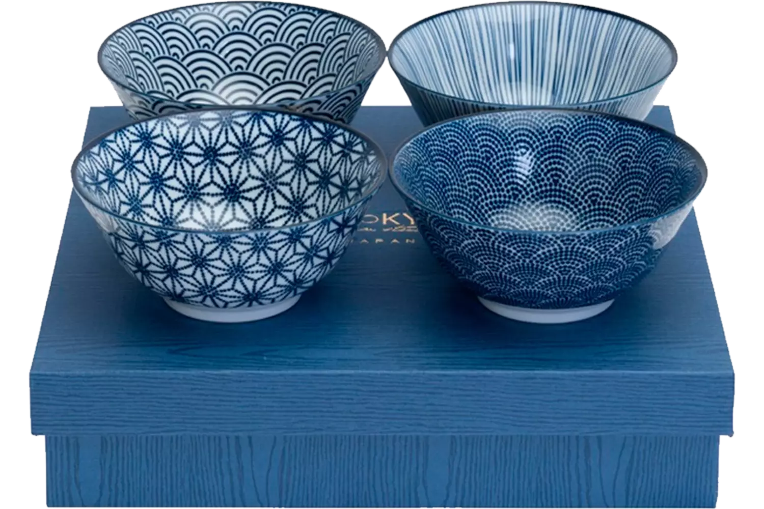 Tokyo Design Studio - Bowl Giftset Tayo Nippon Blue 500ml