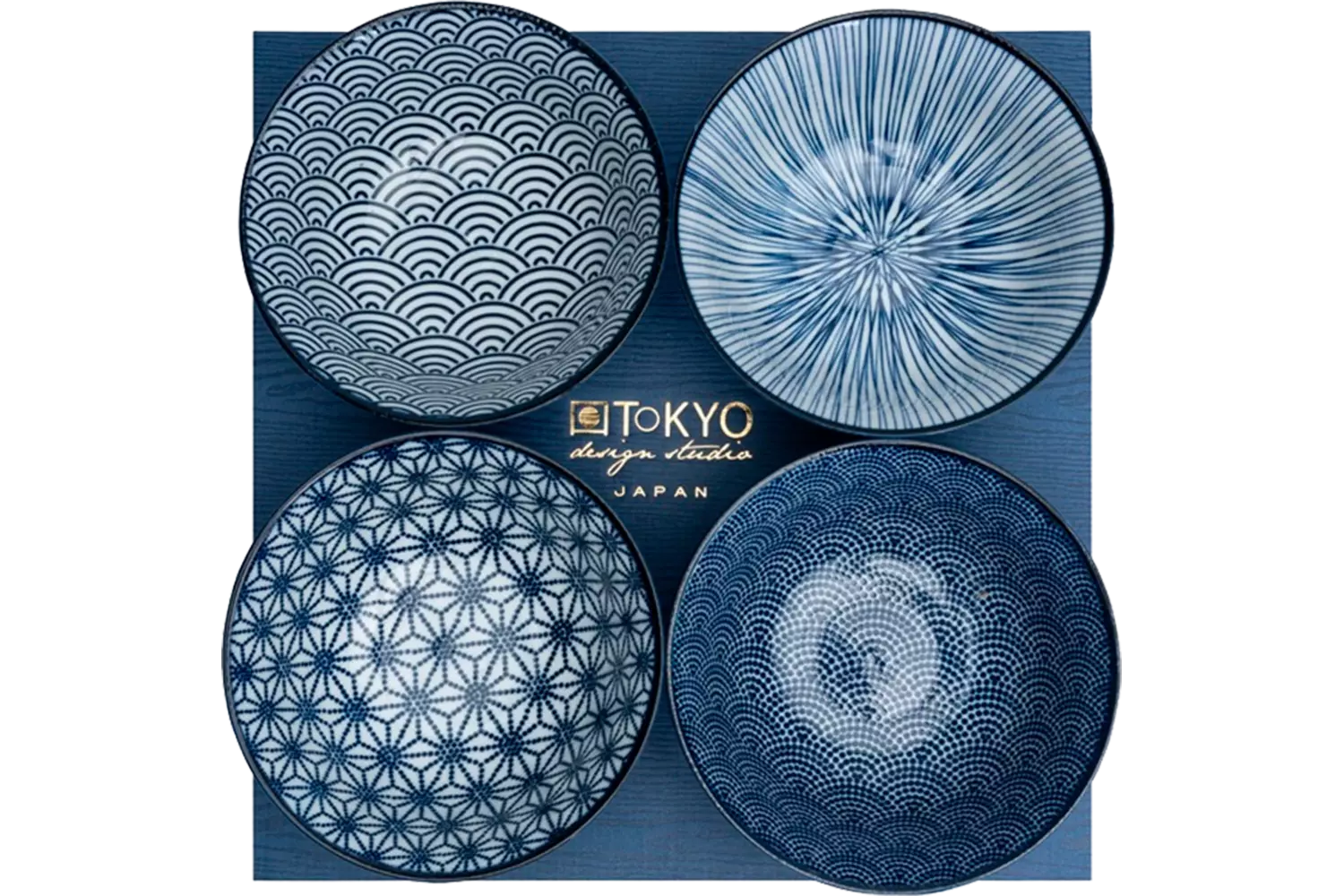 Tokyo Design Studio - Bowl Giftset Tayo Nippon Blue 500ml