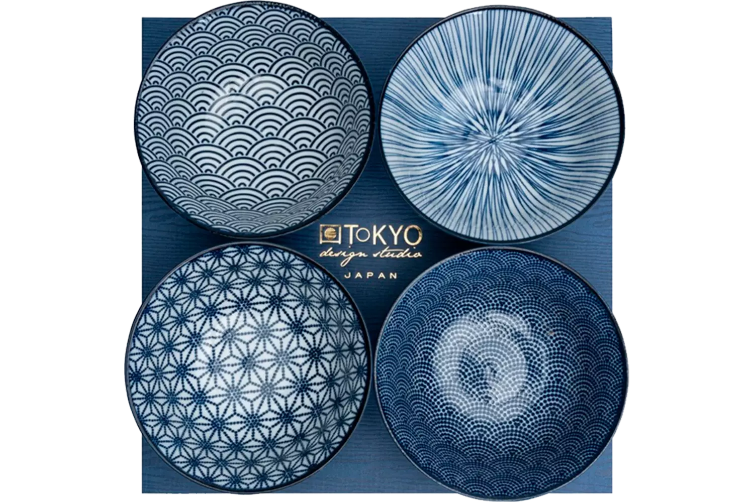 Tokyo Design Studio - Rice Bowl Giftbox Nippon Blue