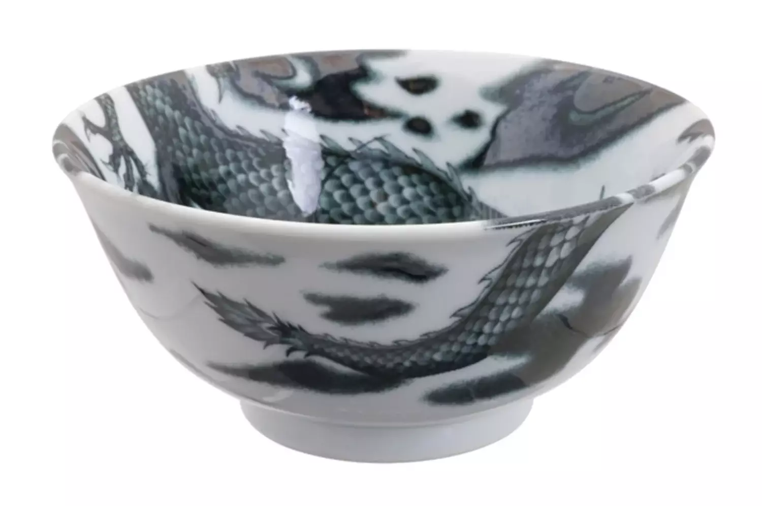 Tokyo Design Studio - Dragon Tayo Bowl 15x7cm Black 500ml 6pcs