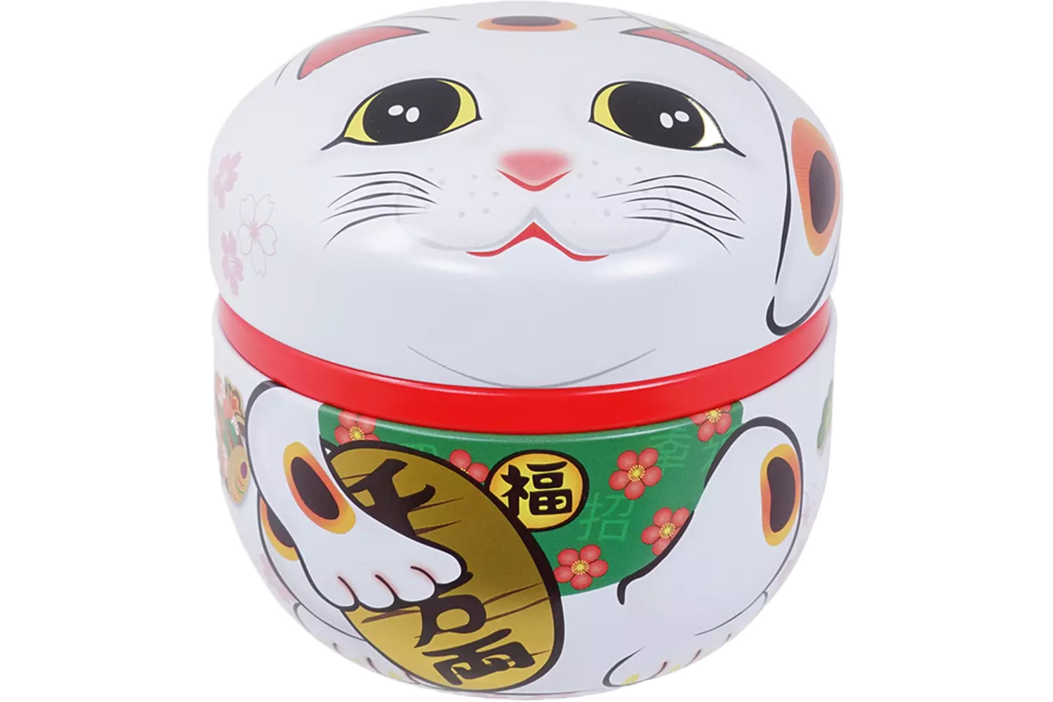 Tokyo Design Studio - Tea Container SS Lucky Cat White 100g