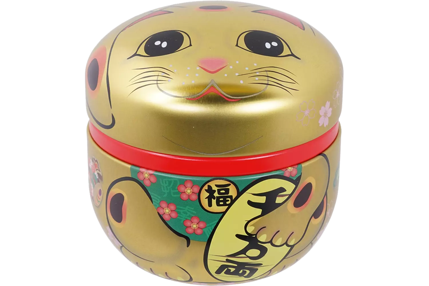 Tokyo Design Studio - Tea Container SS Lucky Cat Gold 100g