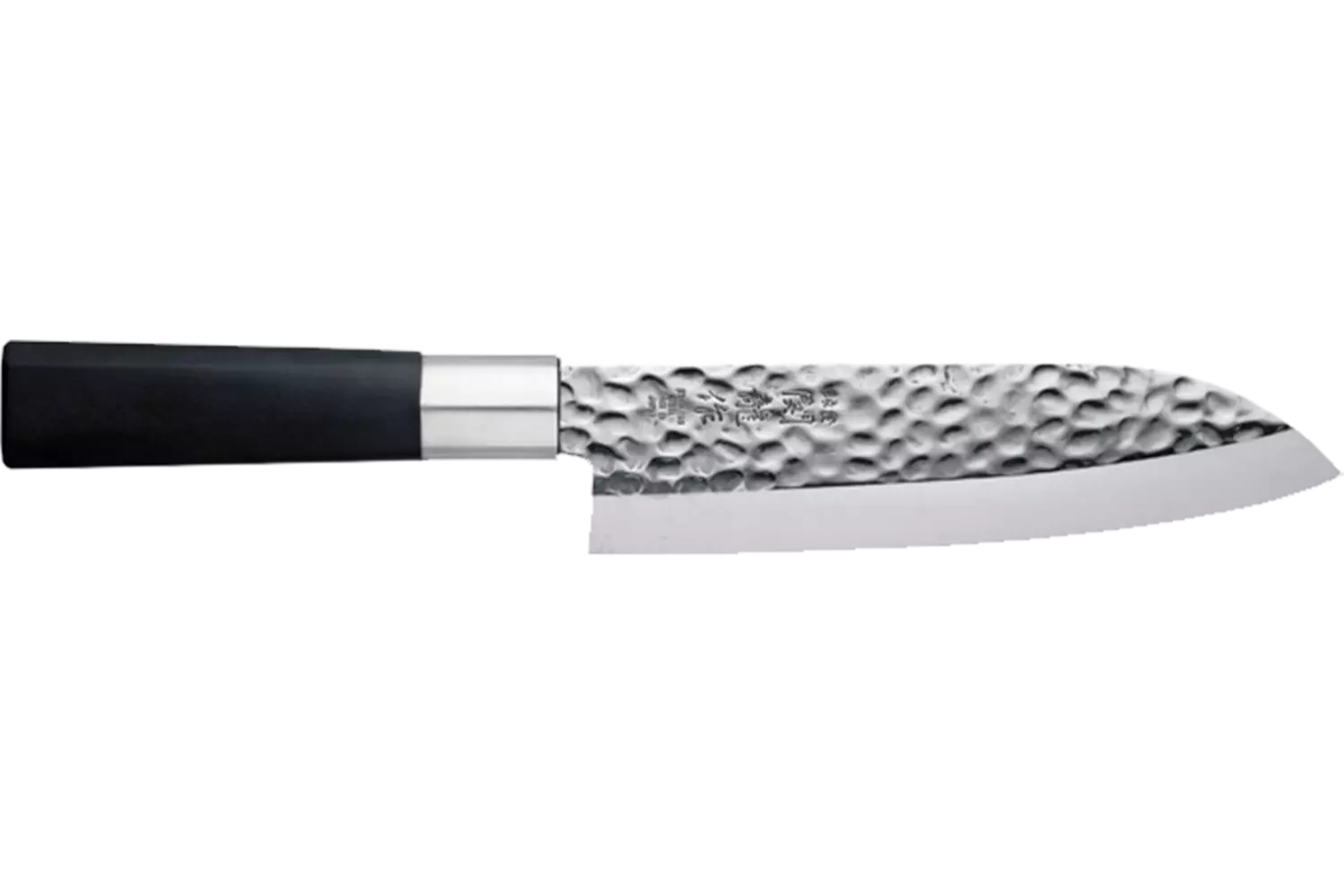 Tokyo Design Studio - Knife SS Santoku Hammered Style Black 16.5cm