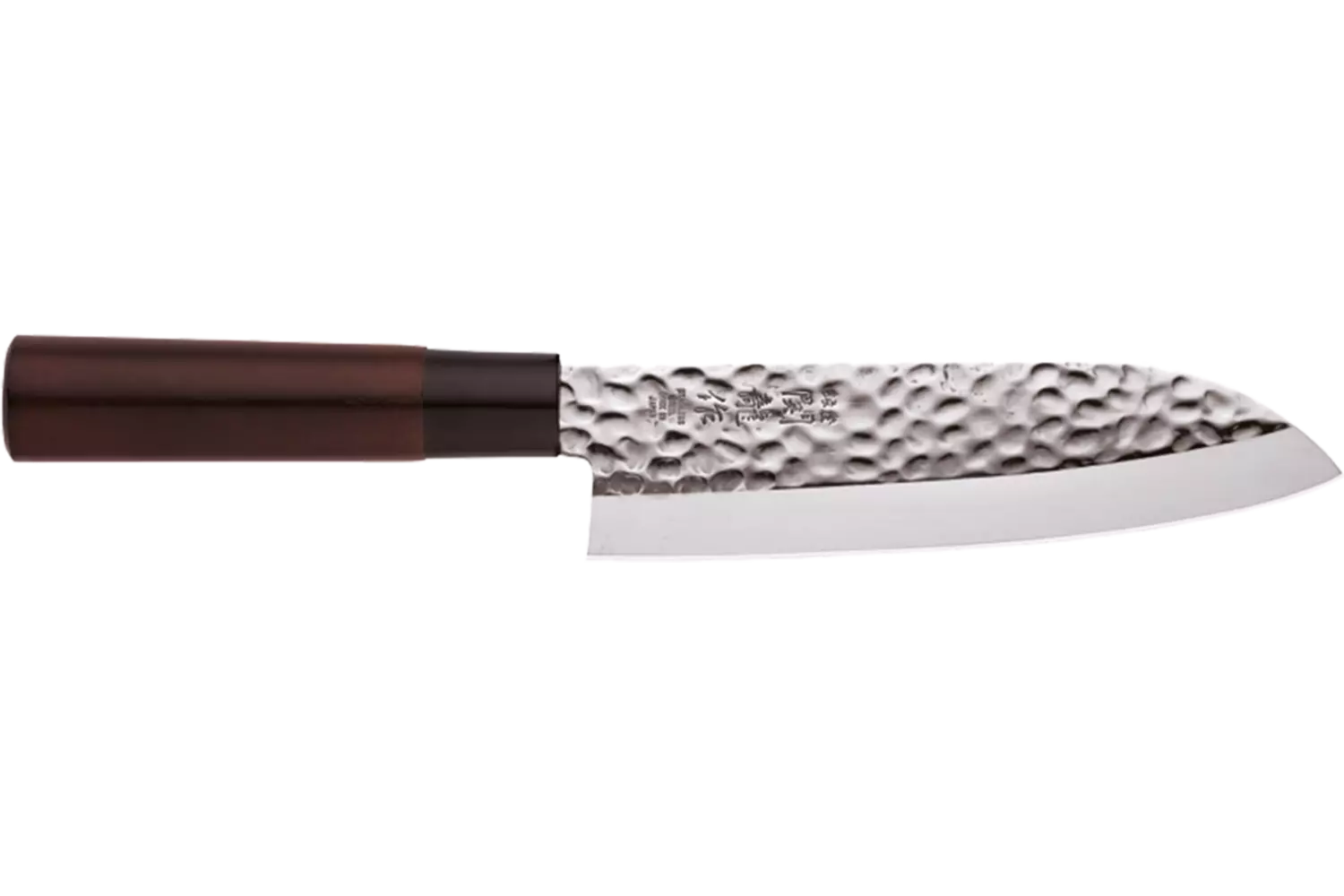 Tokyo Design Studio - Knife SS Santoku Hammered Style Brown 16.5cm