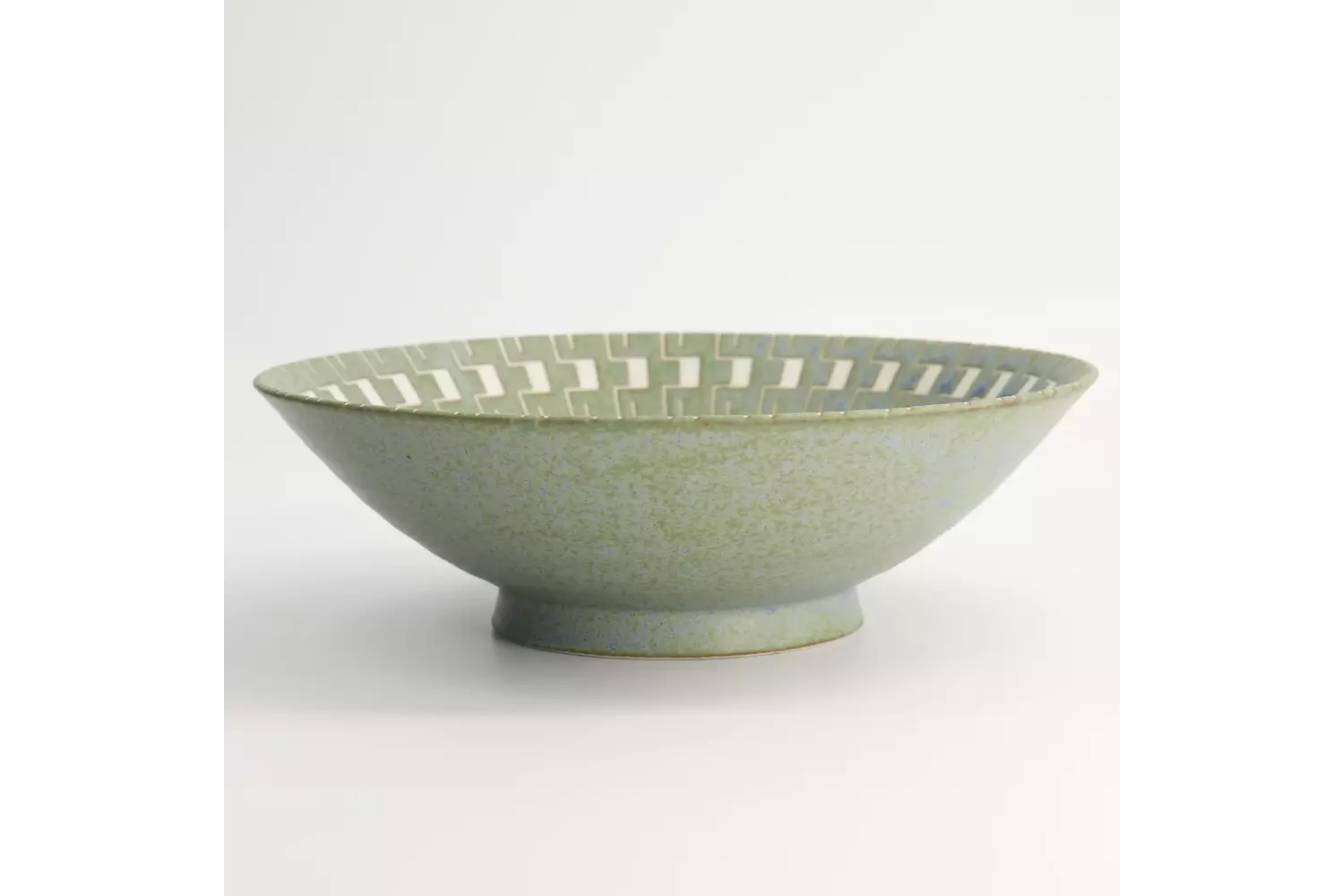 Tokyo Design Studio - Mixed Bowls Ramen 25.4x7.8cm. Green Maze 1600ml 3pcs